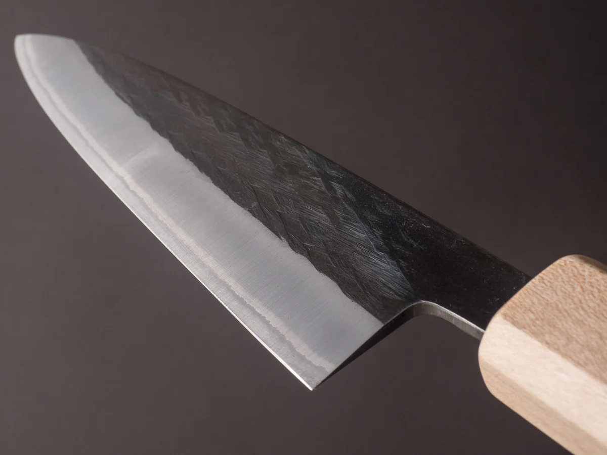 Hitohira - TD - Blue #2 - Stainless Clad - Tsuchime - Gyuto - 165mm - Walnut Handle - Image 11