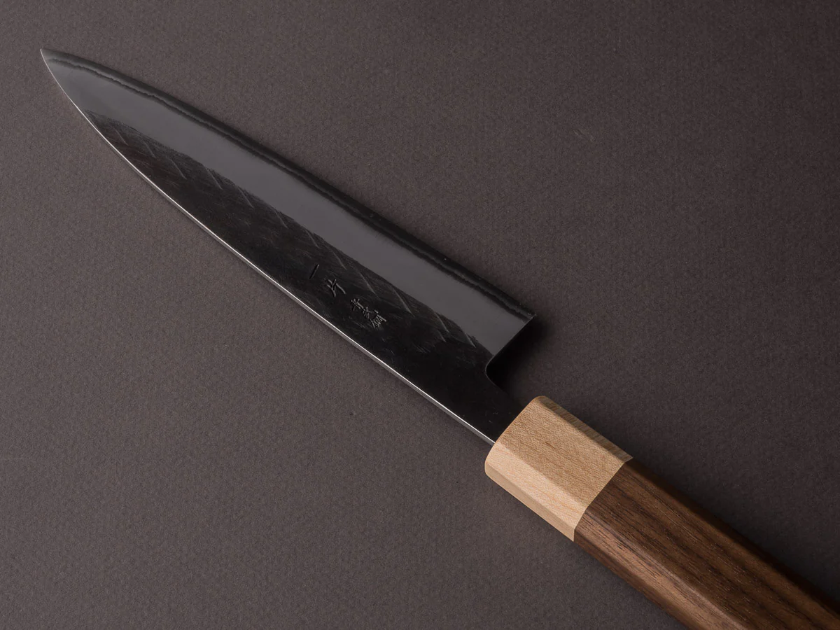 Hitohira - TD - Blue #2 - Stainless Clad - Tsuchime - Gyuto - 165mm - Walnut Handle - Image 2