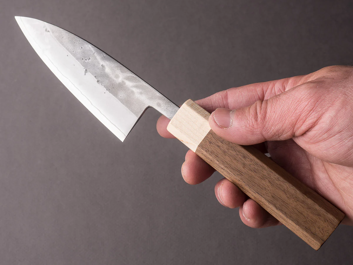Hitohira - TD - SLD - Nashiji - Petty - 105mm - Walnut Handle - Image 6