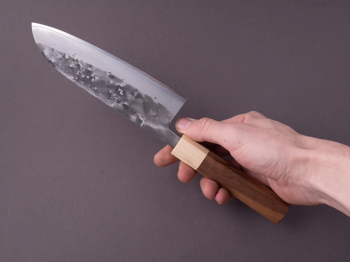 Hitohira - TD - SLD - Nashiji - Santoku - 165mm - Walnut Handle - Image 2
