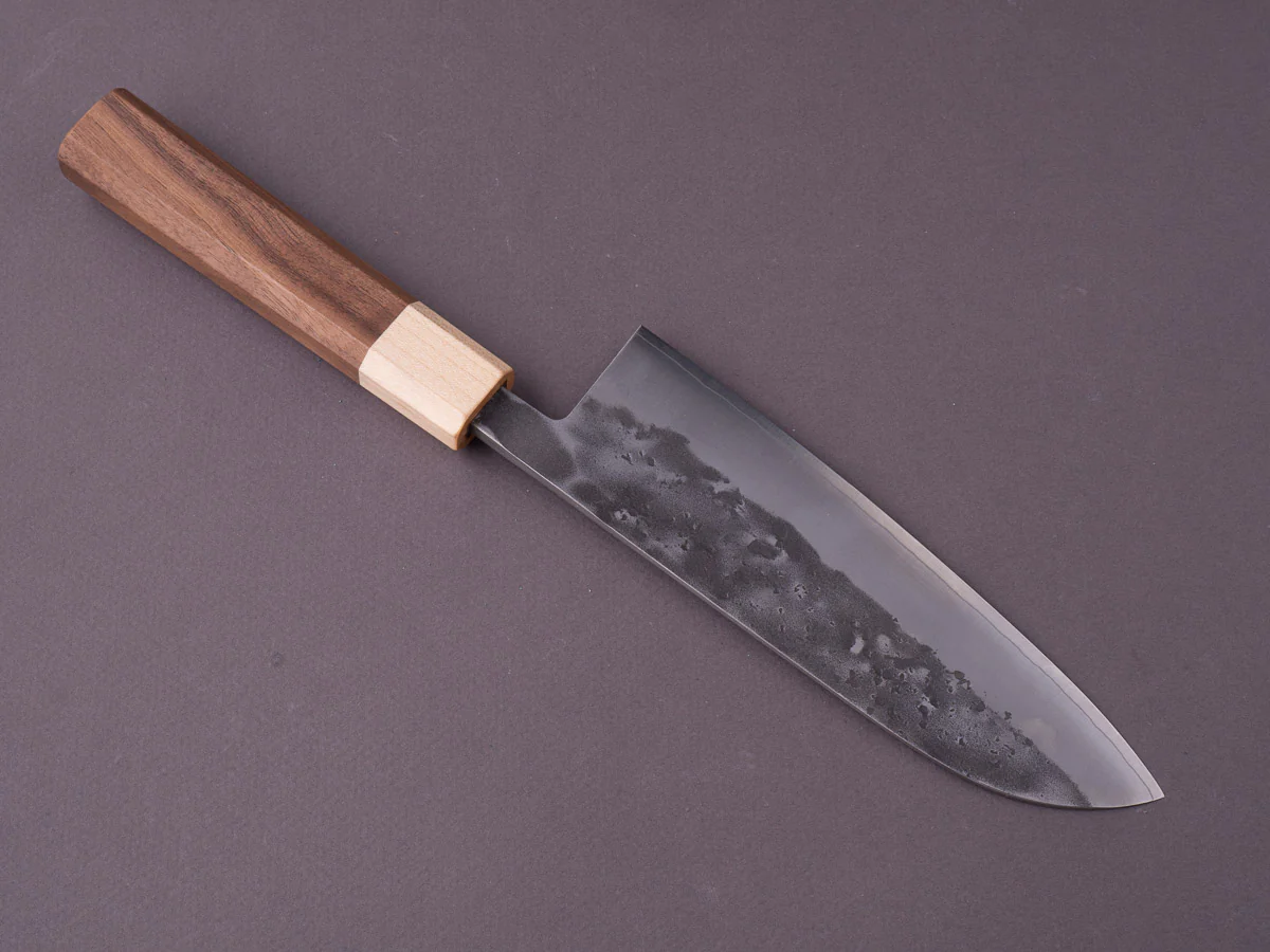 Hitohira - TD - SLD - Nashiji - Santoku - 165mm - Walnut Handle - Image 3