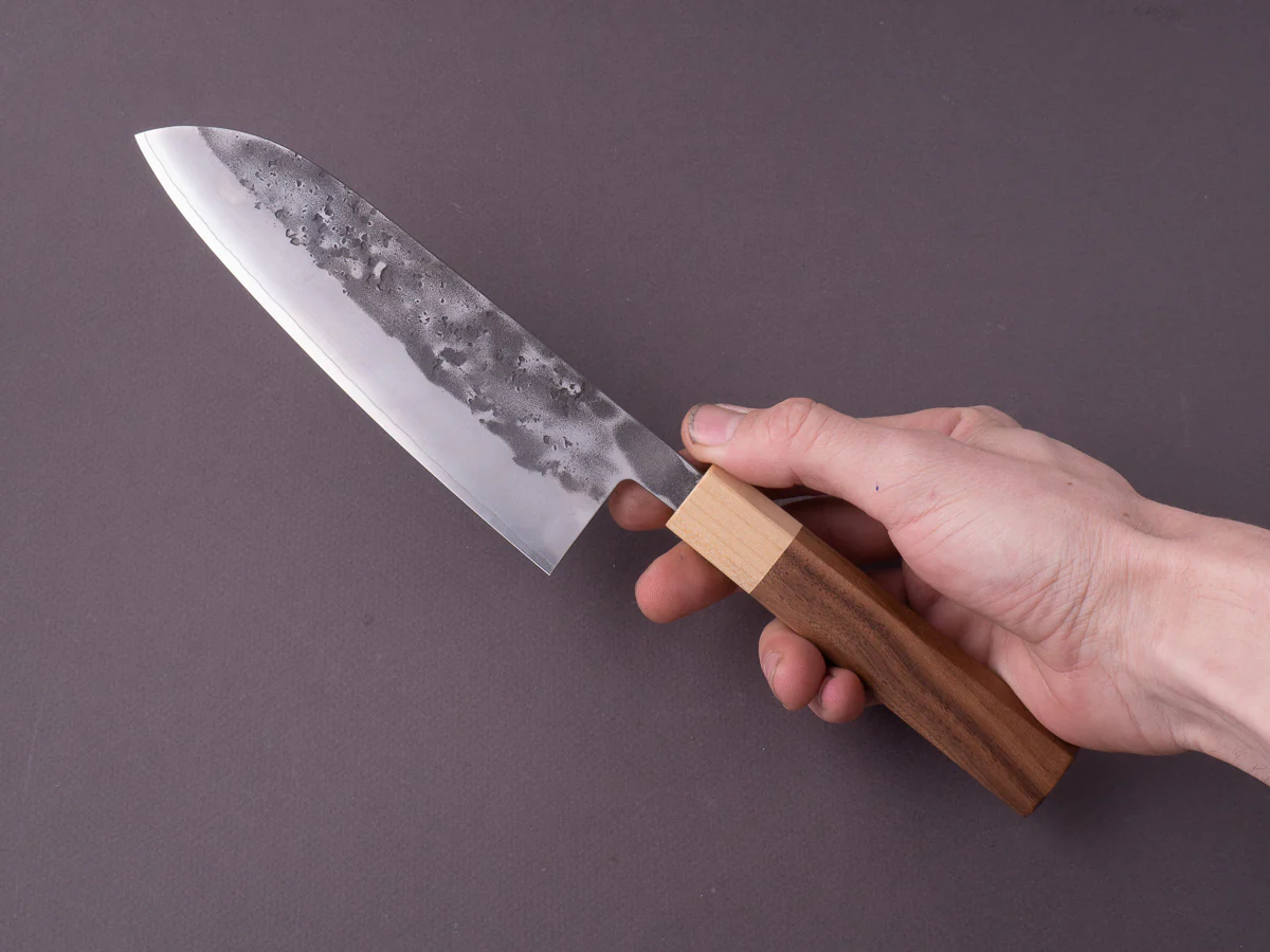 Hitohira - TD - SLD - Nashiji - Santoku - 165mm - Walnut Handle - Image 7