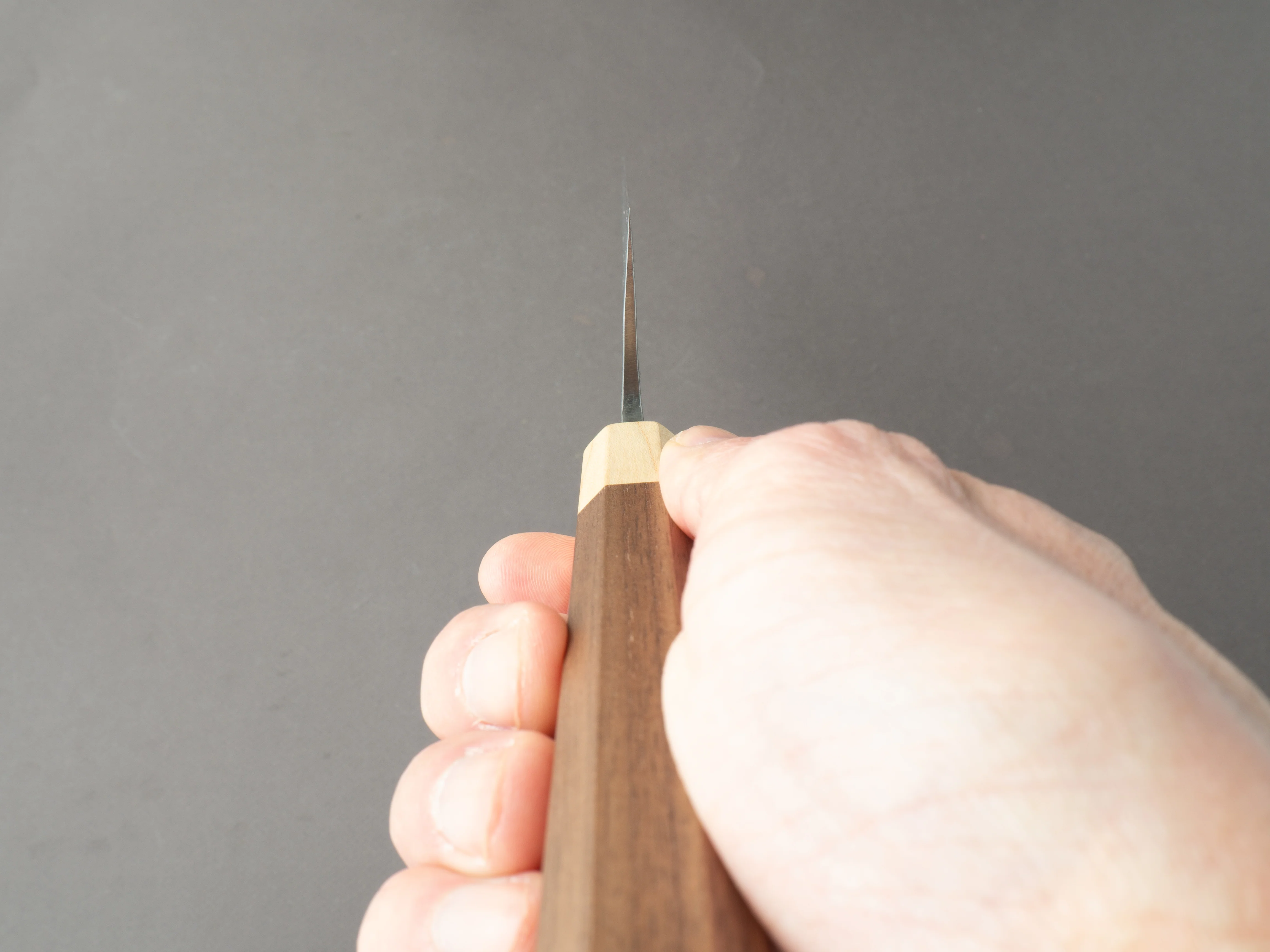 Hitohira - TD - SLD - Nashiji - Gyuto - 240mm - Walnut Handle - Image 9