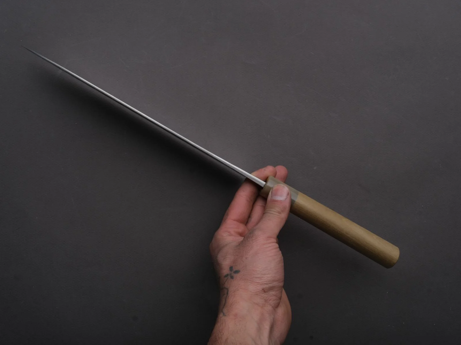 Hitohira - TD - SLD - Tsuchime - Gyuto - 240mm - Magnolia Wood Handle - Image 5