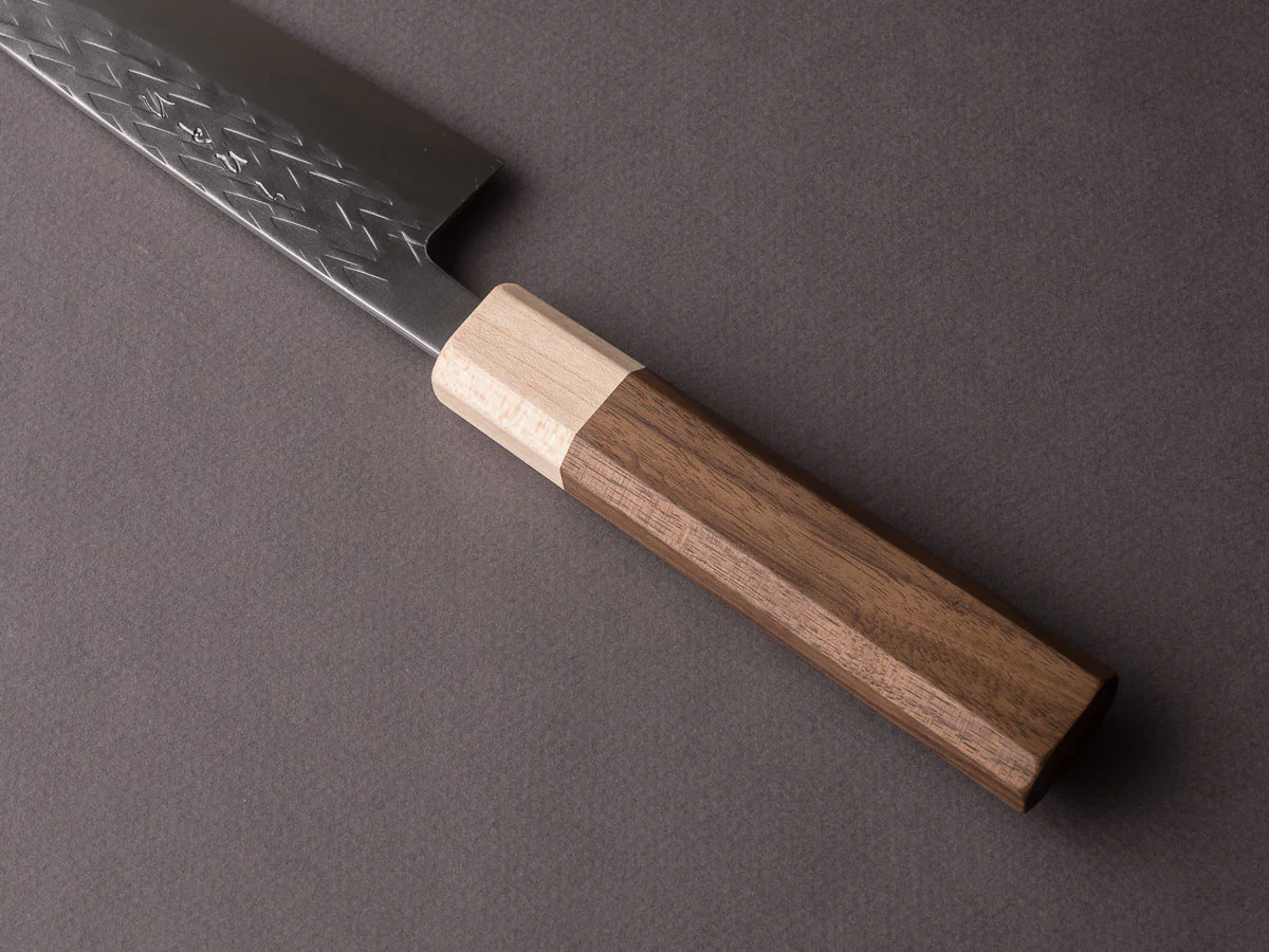 Hitohira - TD - SLD - Tsuchime - Gyuto - 165mm - Walnut Handle - Image 4