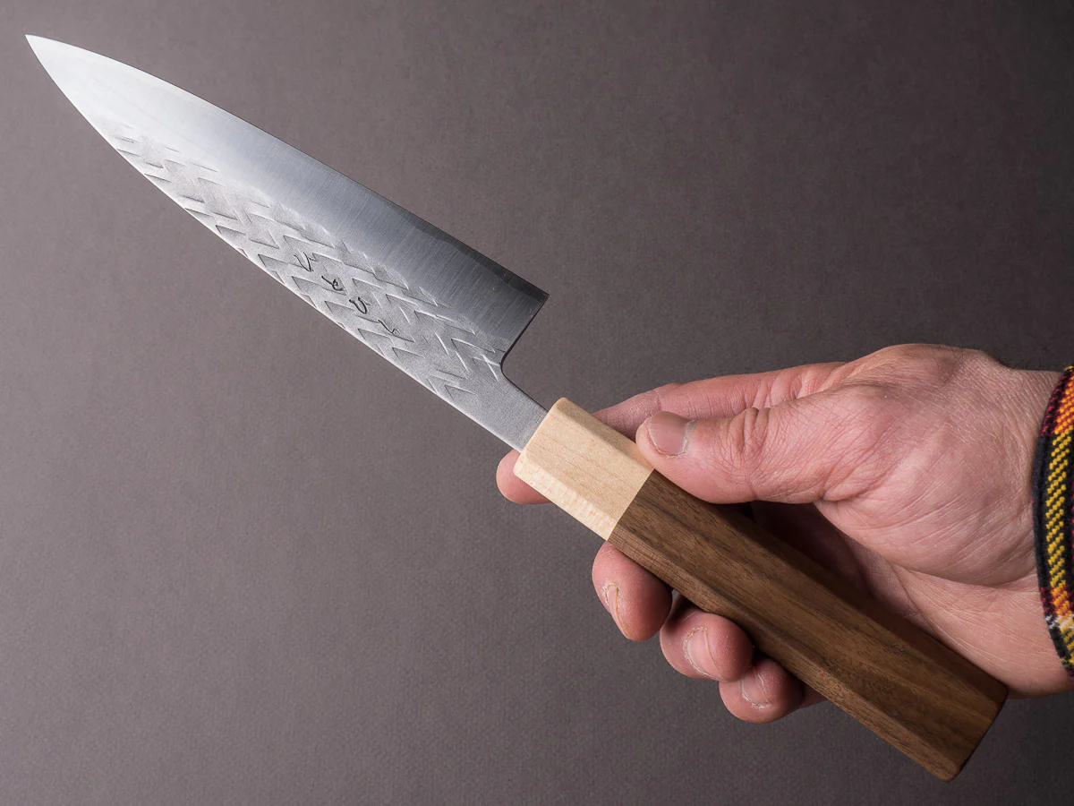 Hitohira - TD - SLD - Tsuchime - Gyuto - 165mm - Walnut Handle - Image 5