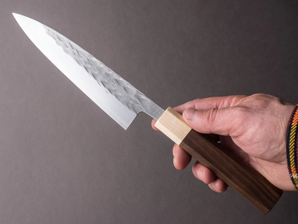 Hitohira - TD - SLD - Tsuchime - Gyuto - 165mm - Walnut Handle - Image 6