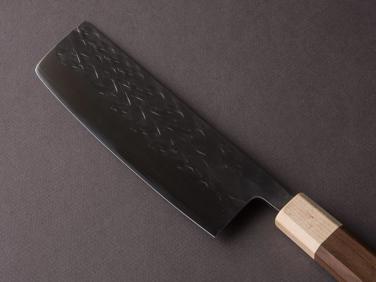 Hitohira - TD - SLD - Tsuchime - Nakiri - 165mm - Walnut Handle - Image 3