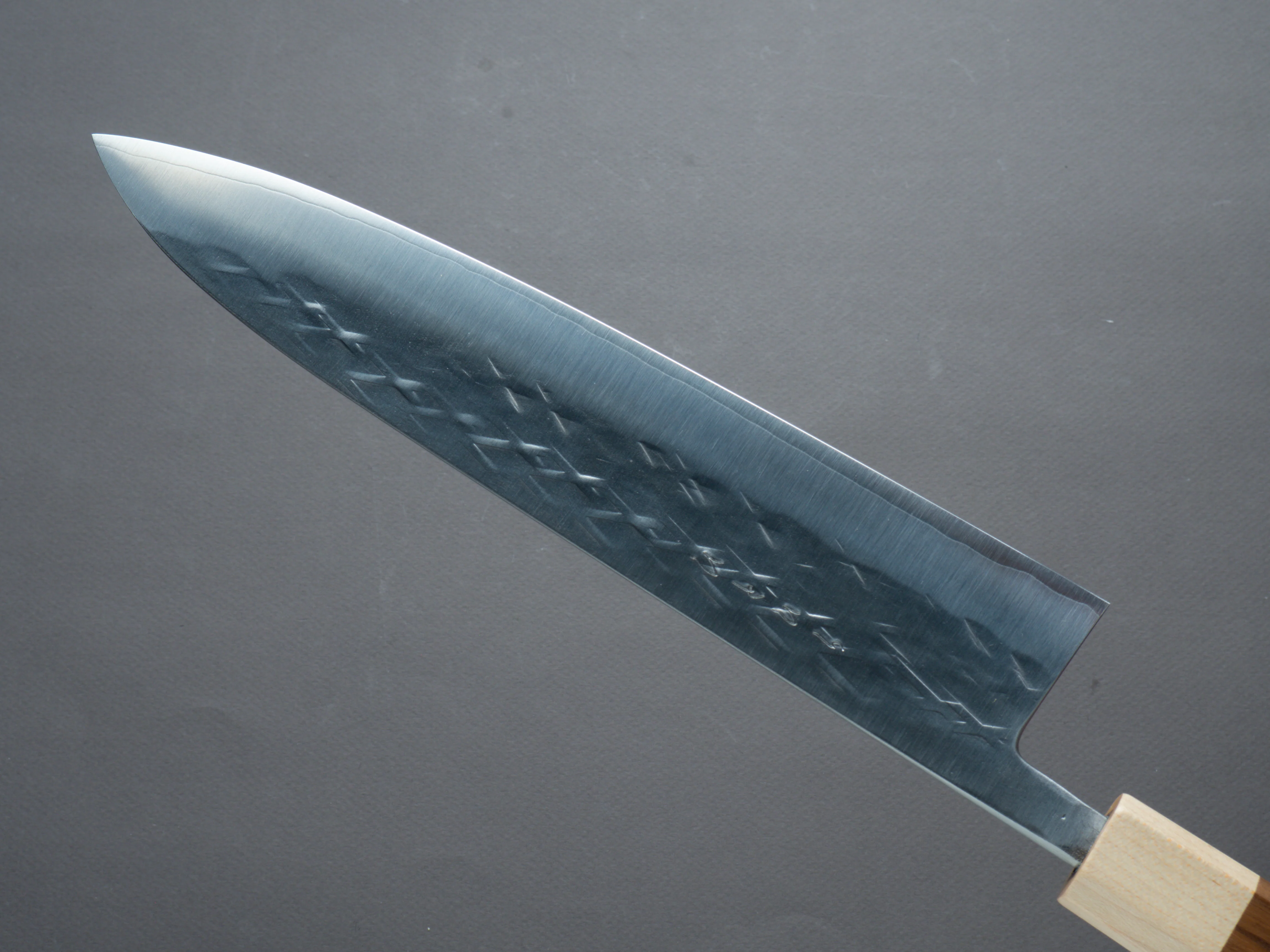 Hitohira - TD - SLD - Tsuchime - Gyuto - 240mm - Walnut Handle - Image 4