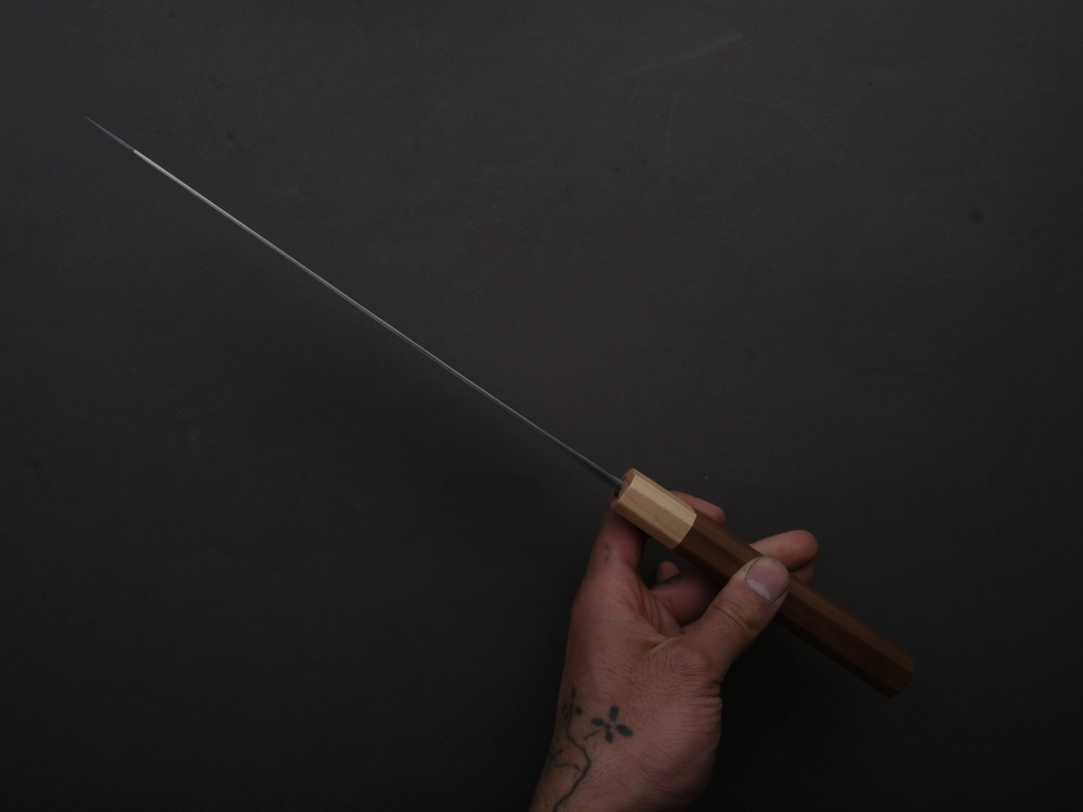 Hitohira - TD - SLD - Tsuchime - Sujihiki - 240mm - Walnut Handle - Image 5