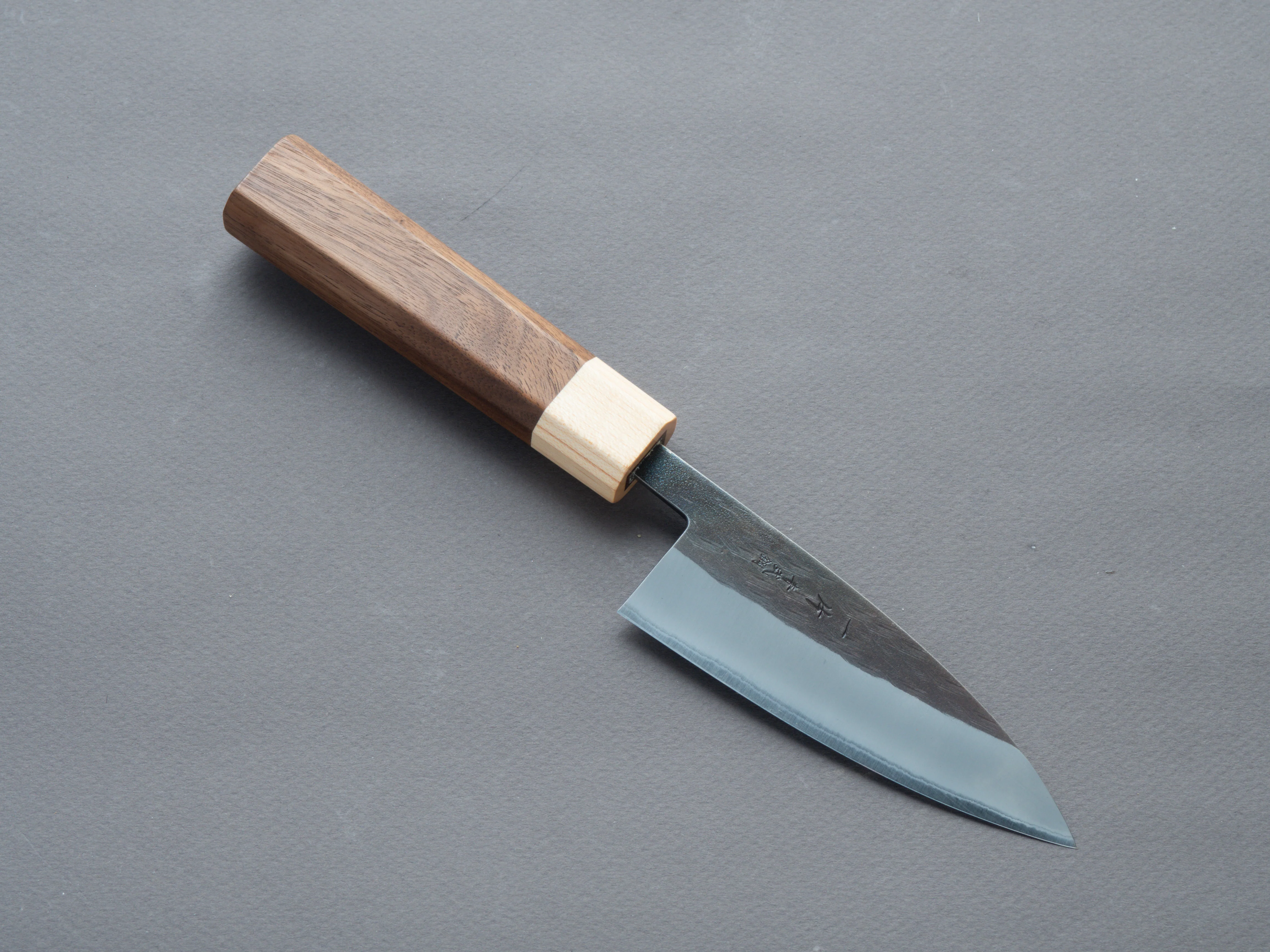 Hitohira - TD - Blue # 2 - Stainless Clad - Kurouchi - Petty - 105mm - Walnut Handle