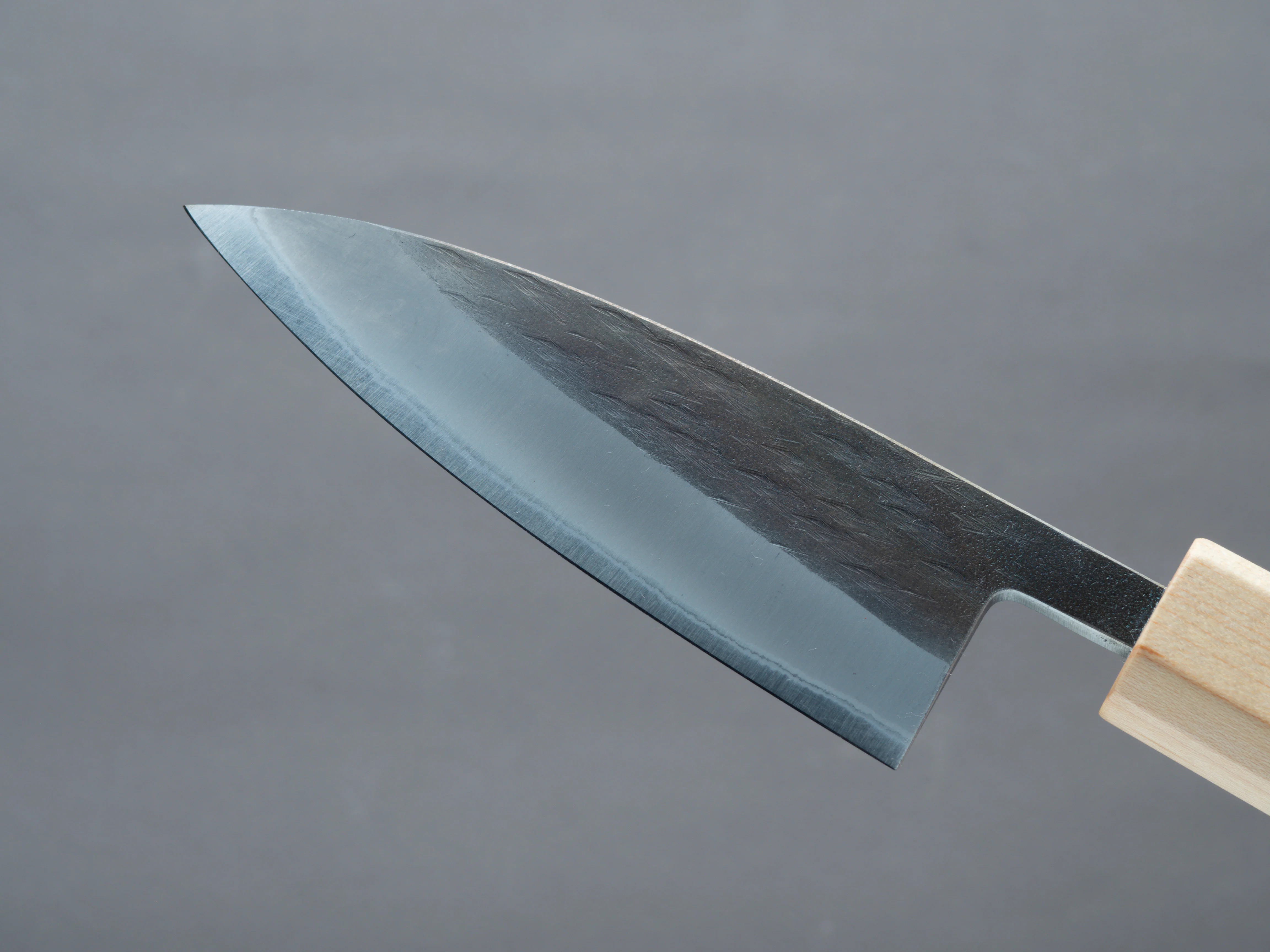 Hitohira - TD - Blue # 2 - Stainless Clad - Kurouchi - Petty - 105mm - Walnut Handle - Image 3