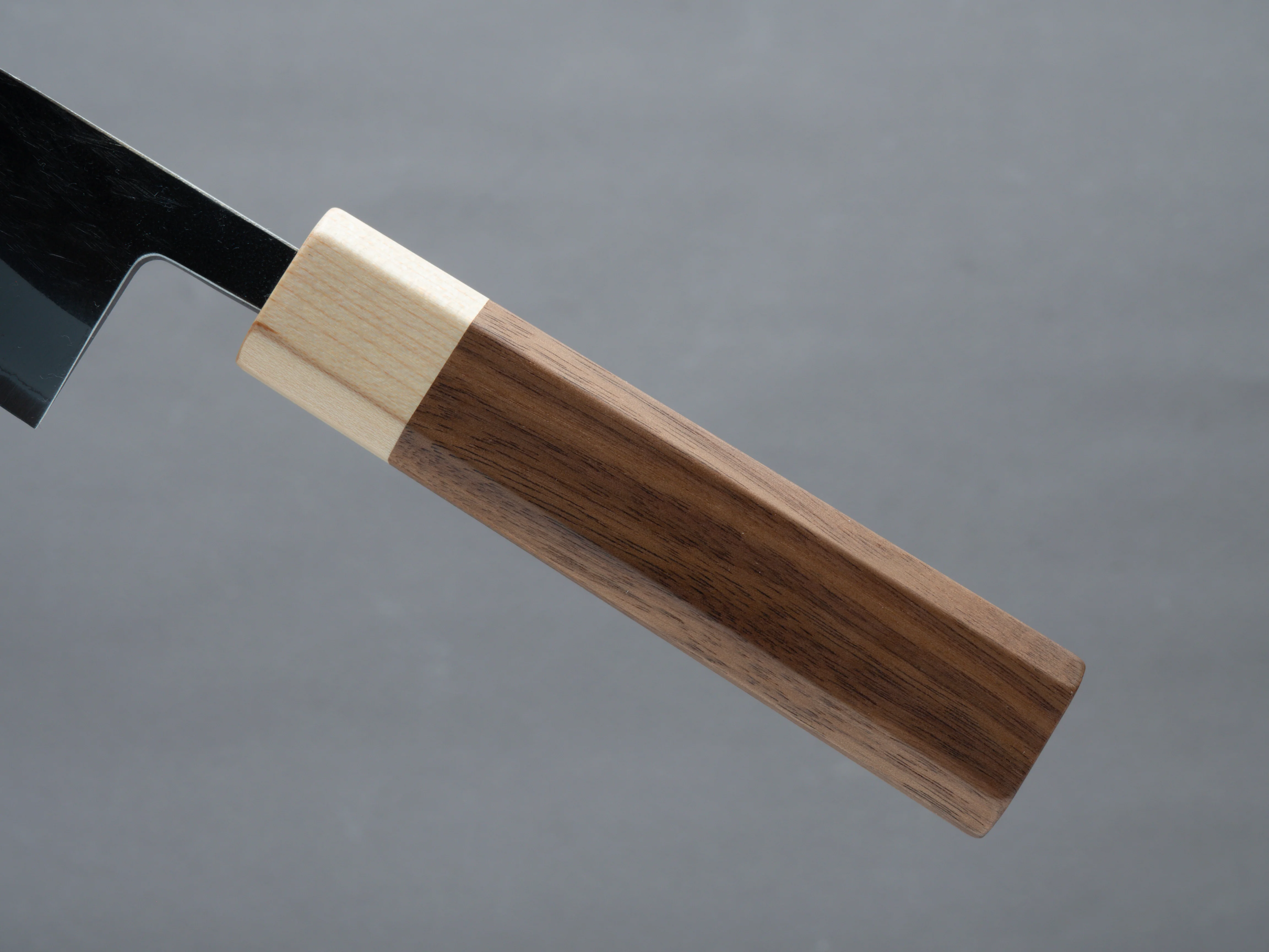 Hitohira - TD - Blue # 2 - Stainless Clad - Kurouchi - Petty - 105mm - Walnut Handle - Image 5