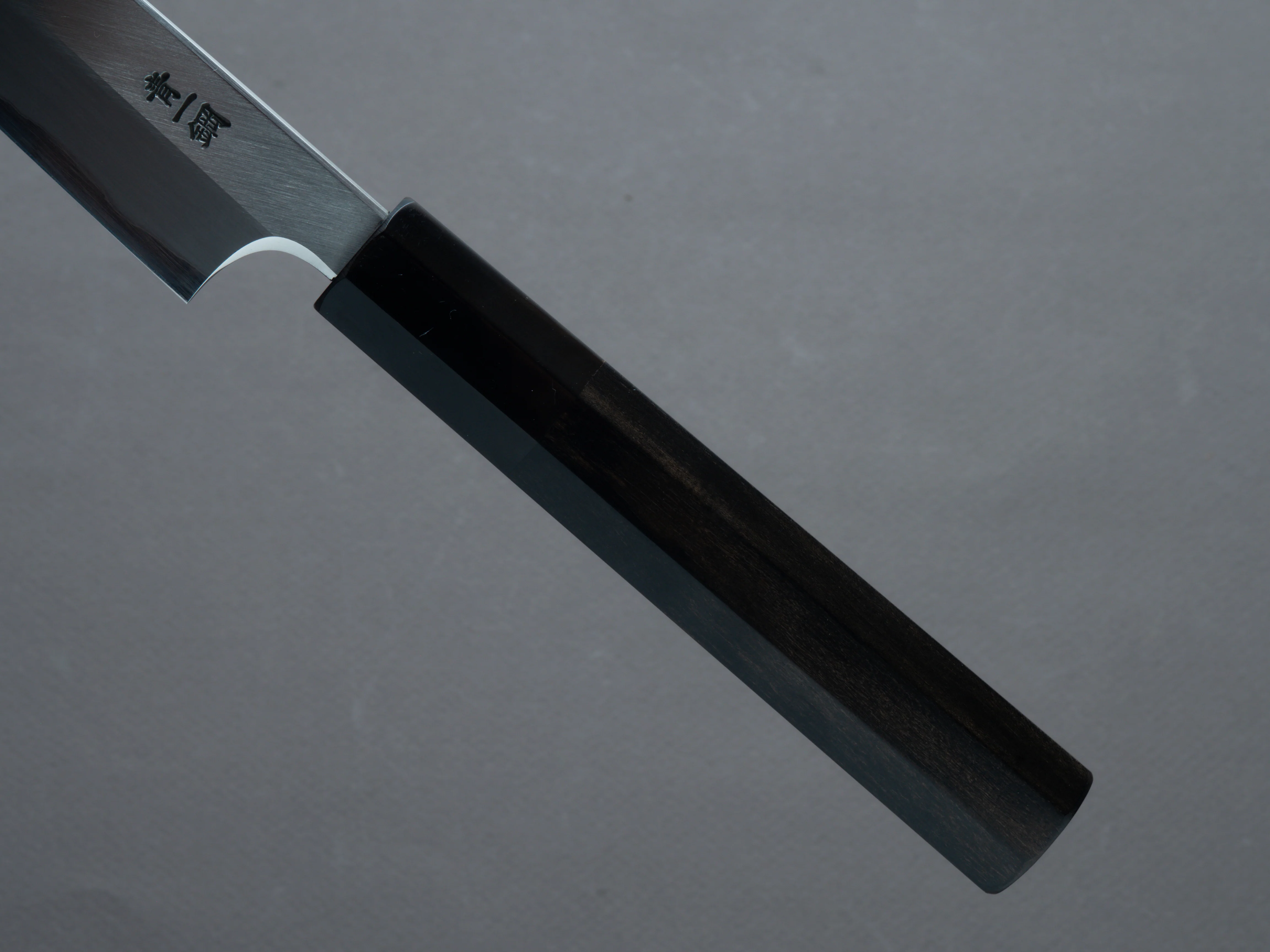 Hitohira - Togashi - Blue #1 Stainless Clad - 165mm Petty - Taihei Ebony Handle - Image 5