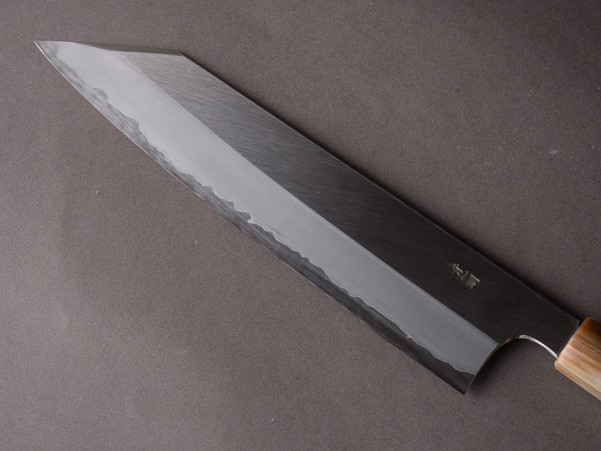 Hitohira - Togashi - Blue #1 Stainless Clad - 270mm Kiritsuke Gyuto - Ziricote Handle - Image 8