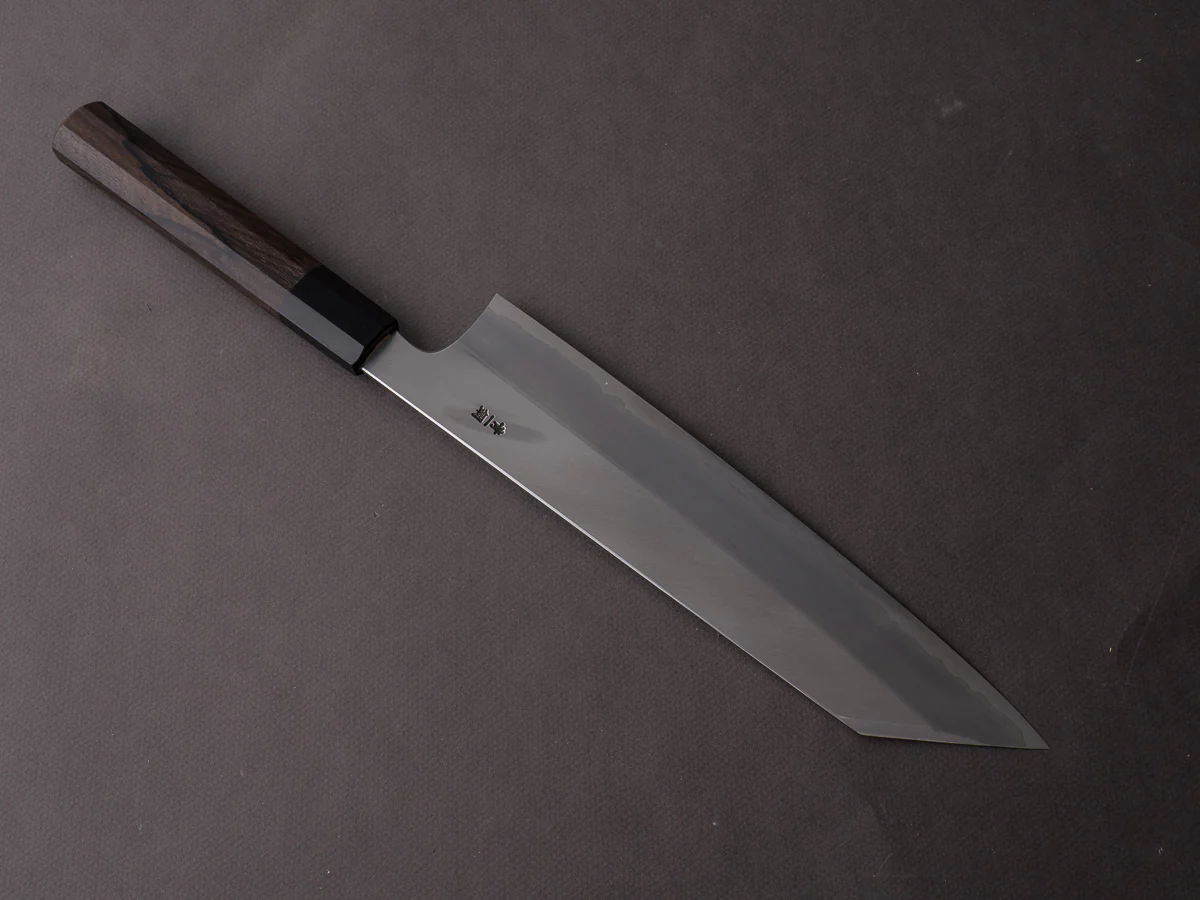 Hitohira - Togashi - Blue #1 Stainless Clad - 270mm Kiritsuke Gyuto - Ziricote Handle - Image 2