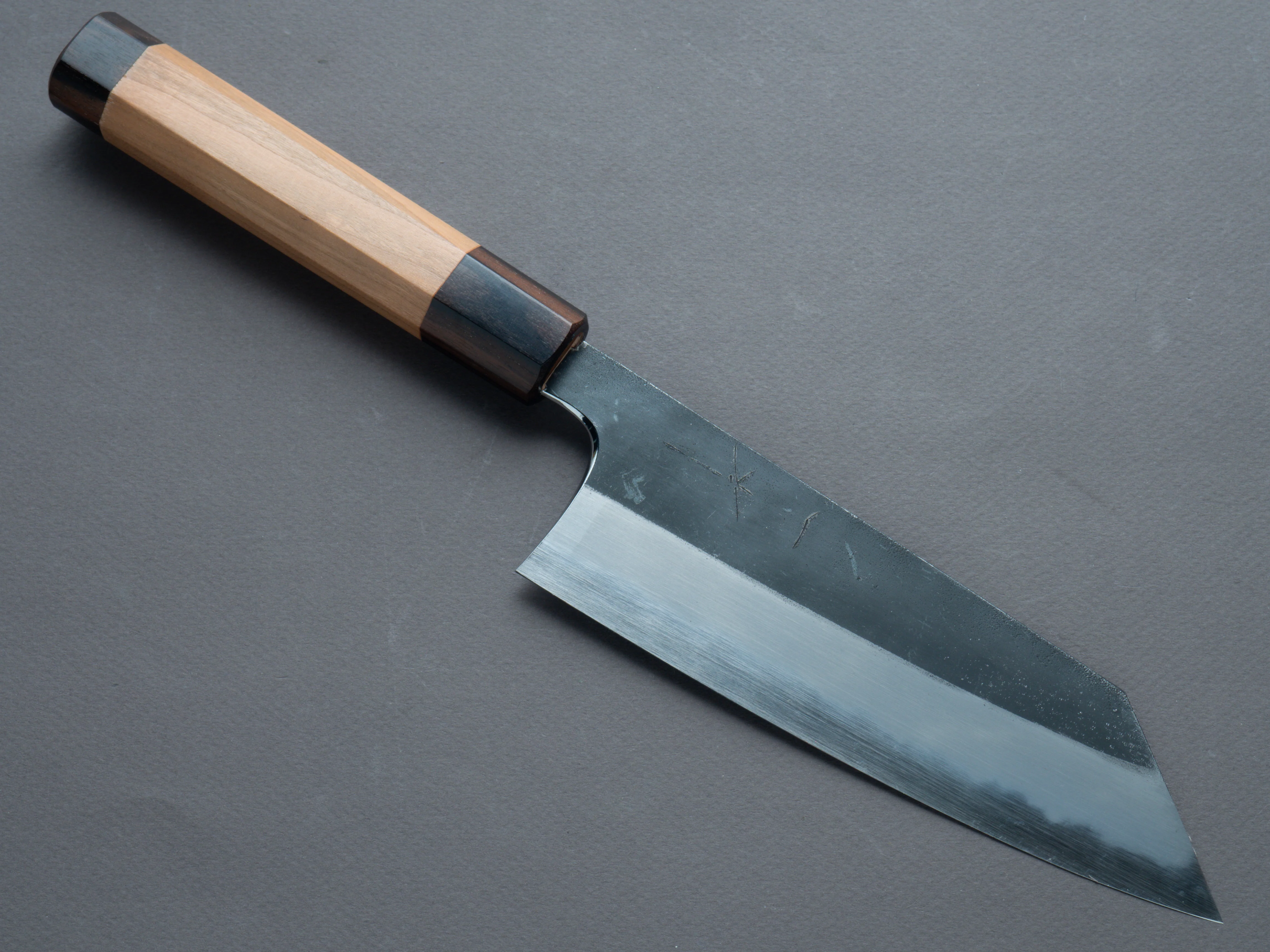 Hitohira - Togashi - Blue #2 - Kurouchi - Bunka - Cherrywood Handle (Ebony End)