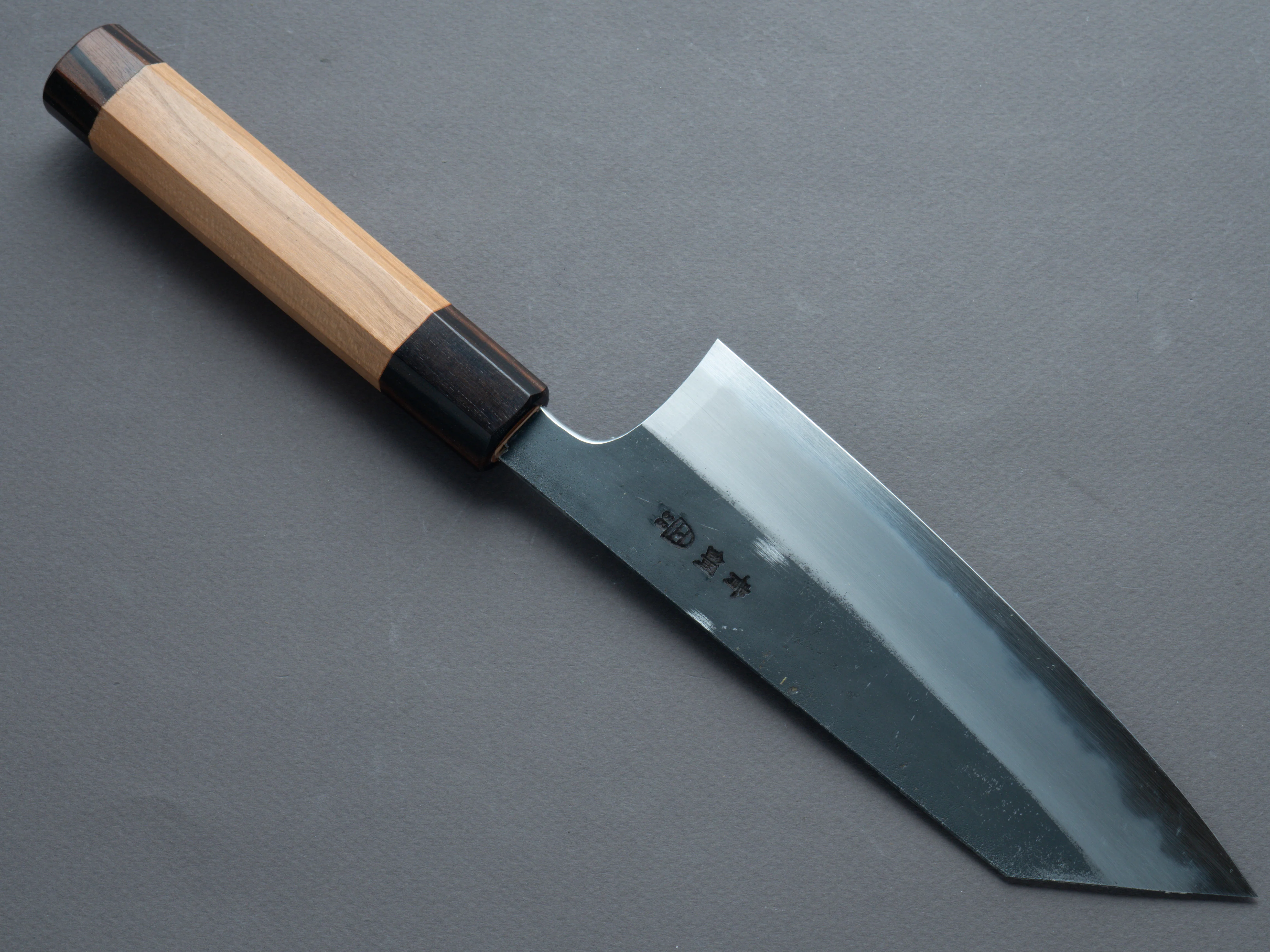 Hitohira - Togashi - Blue #2 - Kurouchi - Bunka - Cherrywood Handle (Ebony End) - Image 2
