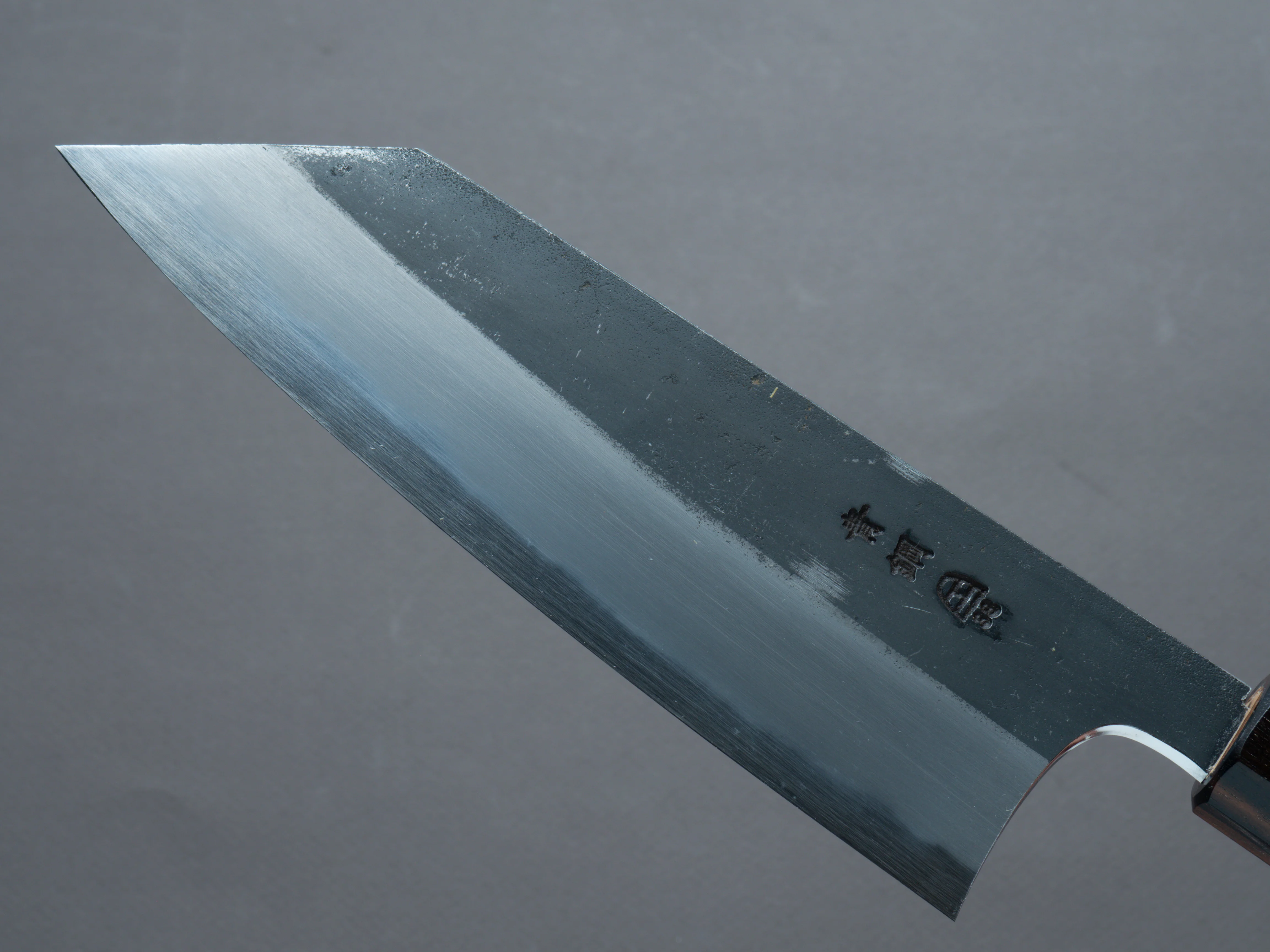 Hitohira - Togashi - Blue #2 - Kurouchi - Bunka - Cherrywood Handle (Ebony End) - Image 3