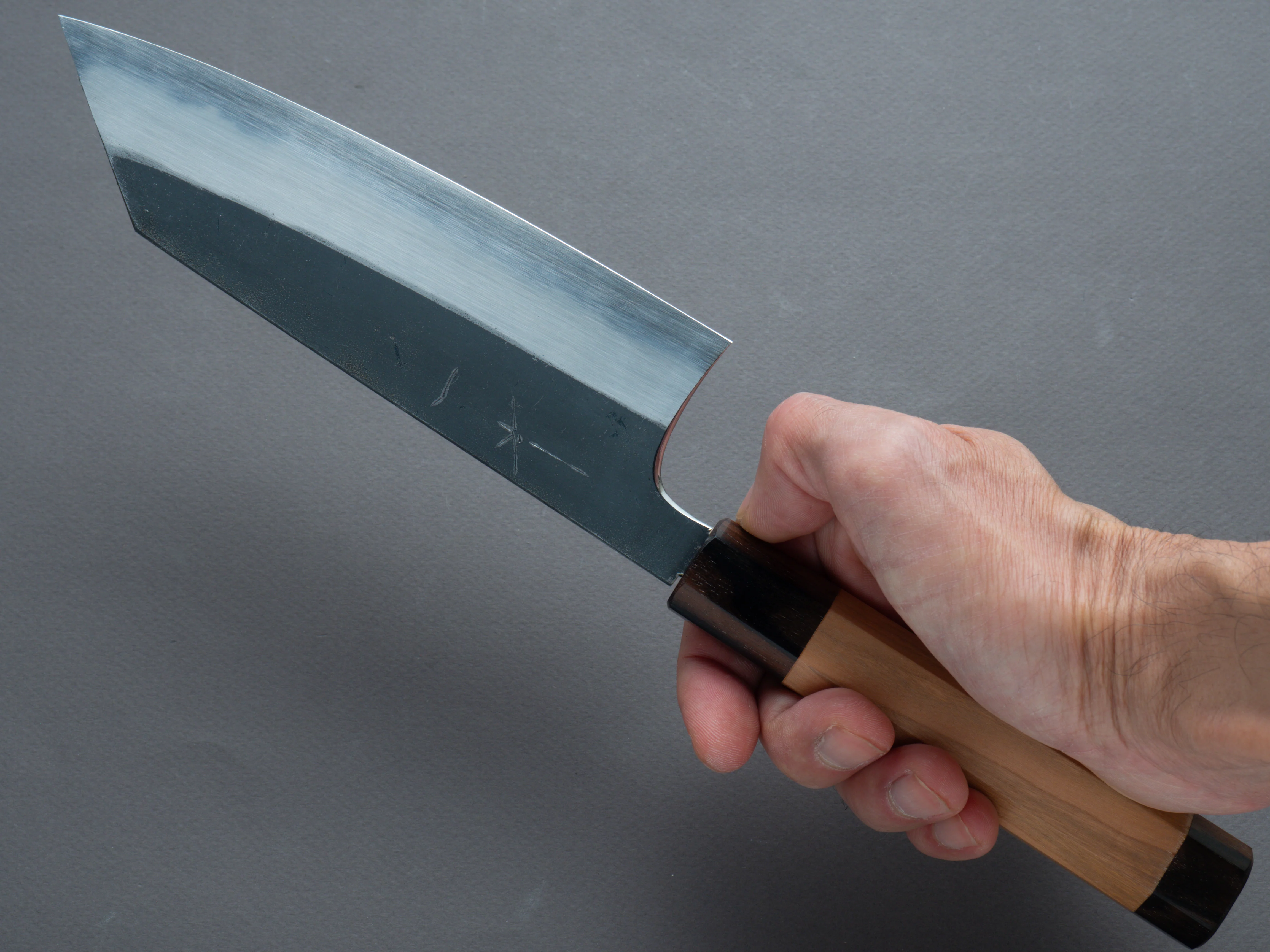 Hitohira - Togashi - Blue #2 - Kurouchi - Bunka - Cherrywood Handle (Ebony End) - Image 7