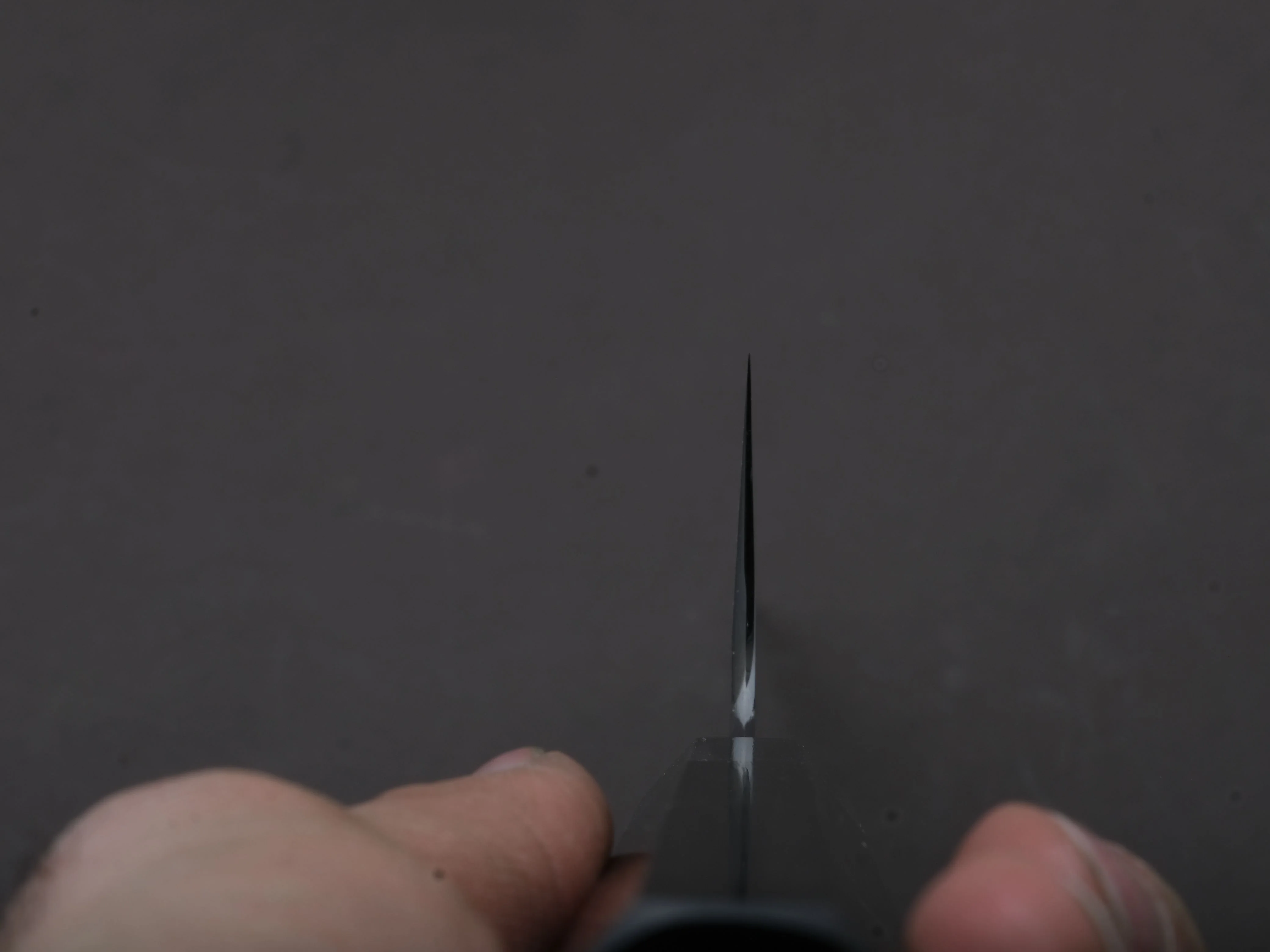 Hitohira - Togashi - Blue #2 - Kurouchi - Gyuto - 240mm - Ebony Handle - Image 5