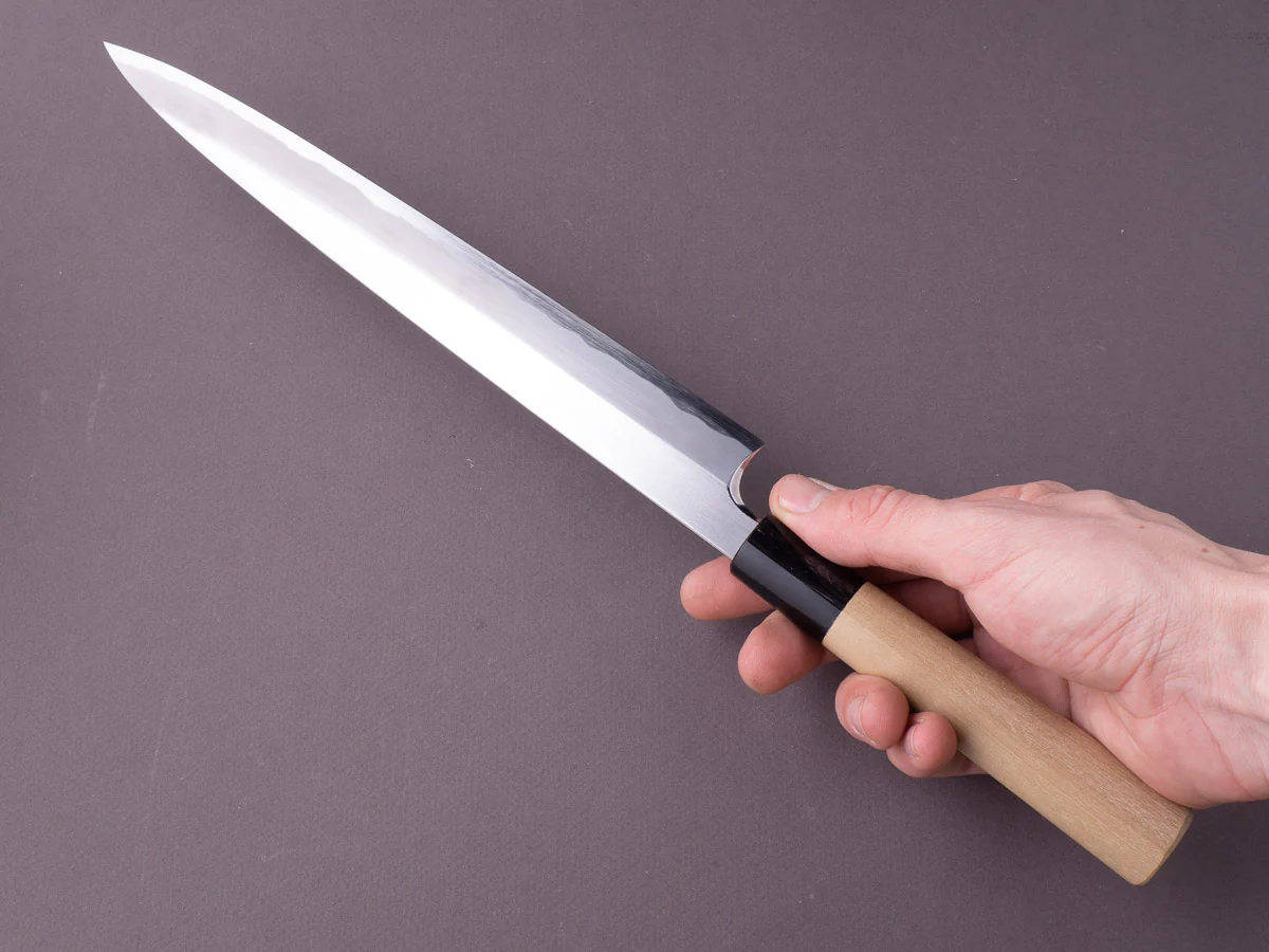 Hitohira - Togashi - Tachi - White #2 - 270mm Yanagiba - D-Shaped Ho Wood Handle - Saya - Image 8
