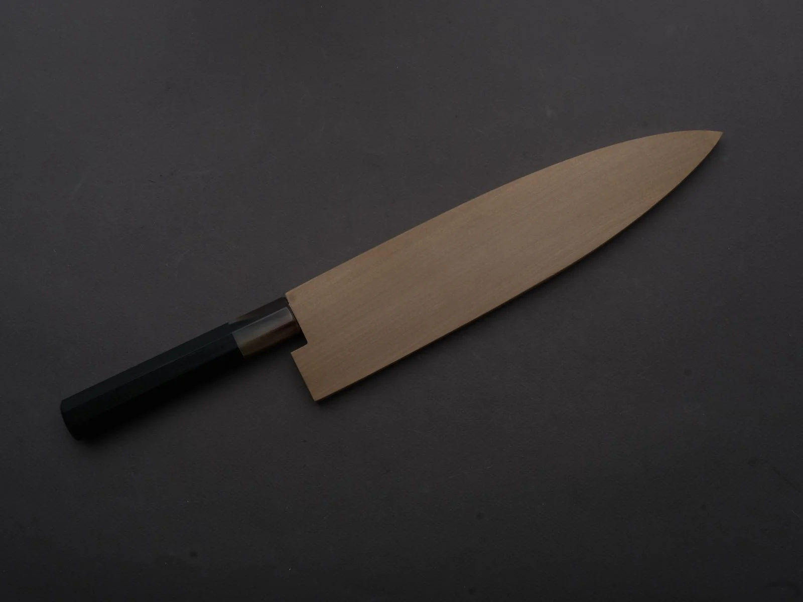 Hitohira - Togashi - White #1 - Fuji Mizu Honyaki - Gyuto - 240mm - Ebony Handle (#118) - Saya - Image 10