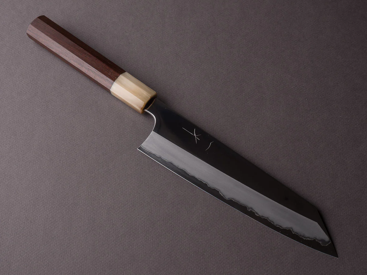 Hitohira - Togashi - White #1 - Stainless Clad - Mirror Polished - 210mm Kiritsuke Gyuto - Taihei Rosewood Handle