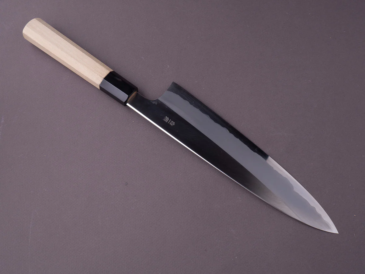 Hitohira - Togashi - White #1 - Stainless Clad - 240mm Gyuto - Magnolia Handle - Image 2