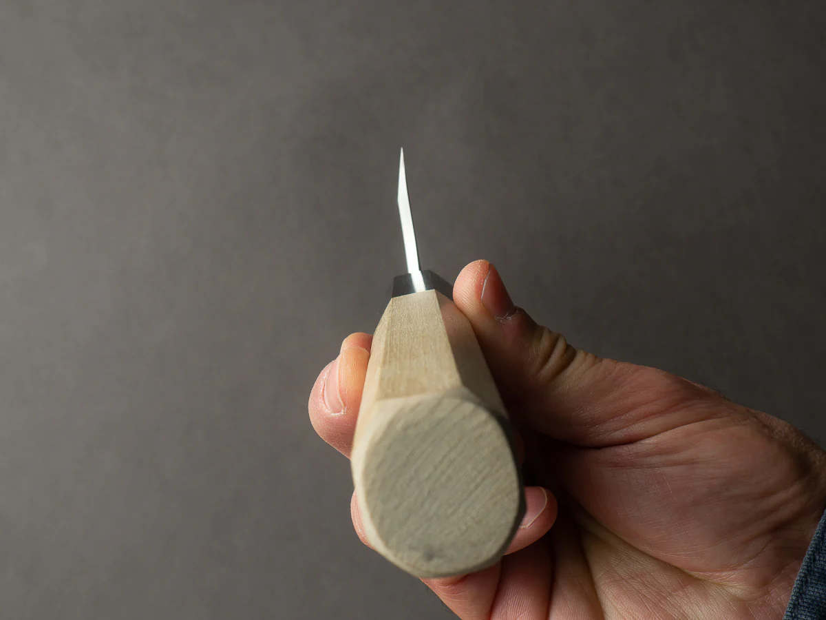 Hitohira - Togashi - Tachi - White #1 - 180mm Deba - Ho Wood Handle - Image 10