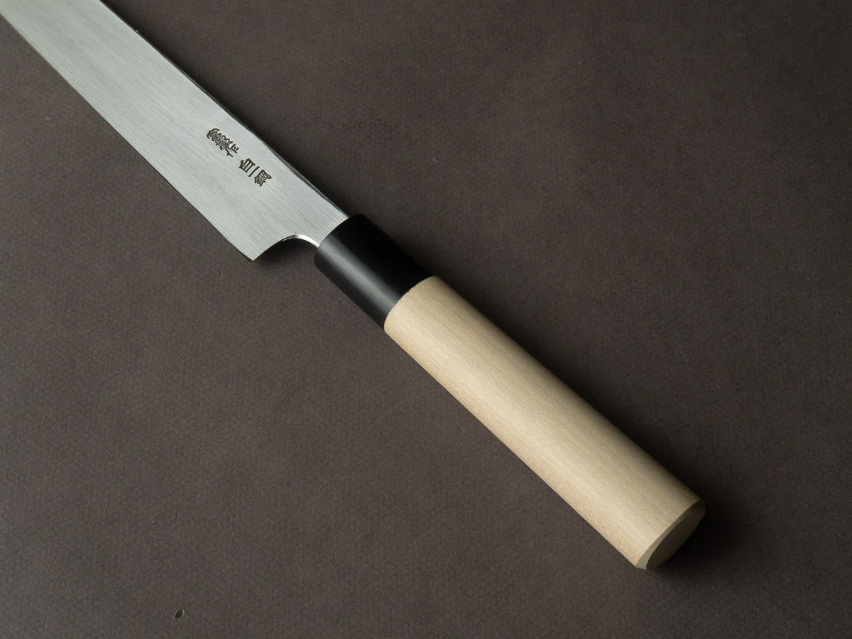 Hitohira - Togashi - Tachi - White #1 - 270mm Yanagiba - D-Shaped Ho Wood Handle - Saya - Image 4