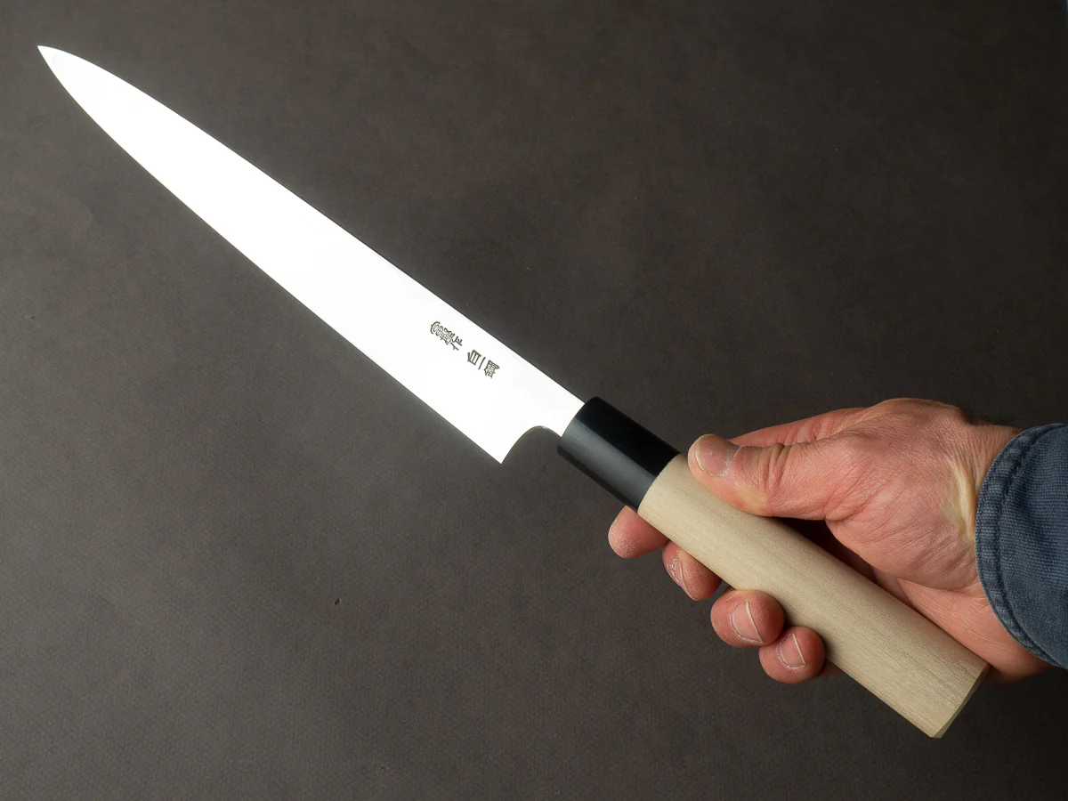 Hitohira - Togashi - Tachi - White #1 - 270mm Yanagiba - D-Shaped Ho Wood Handle - Saya - Image 6
