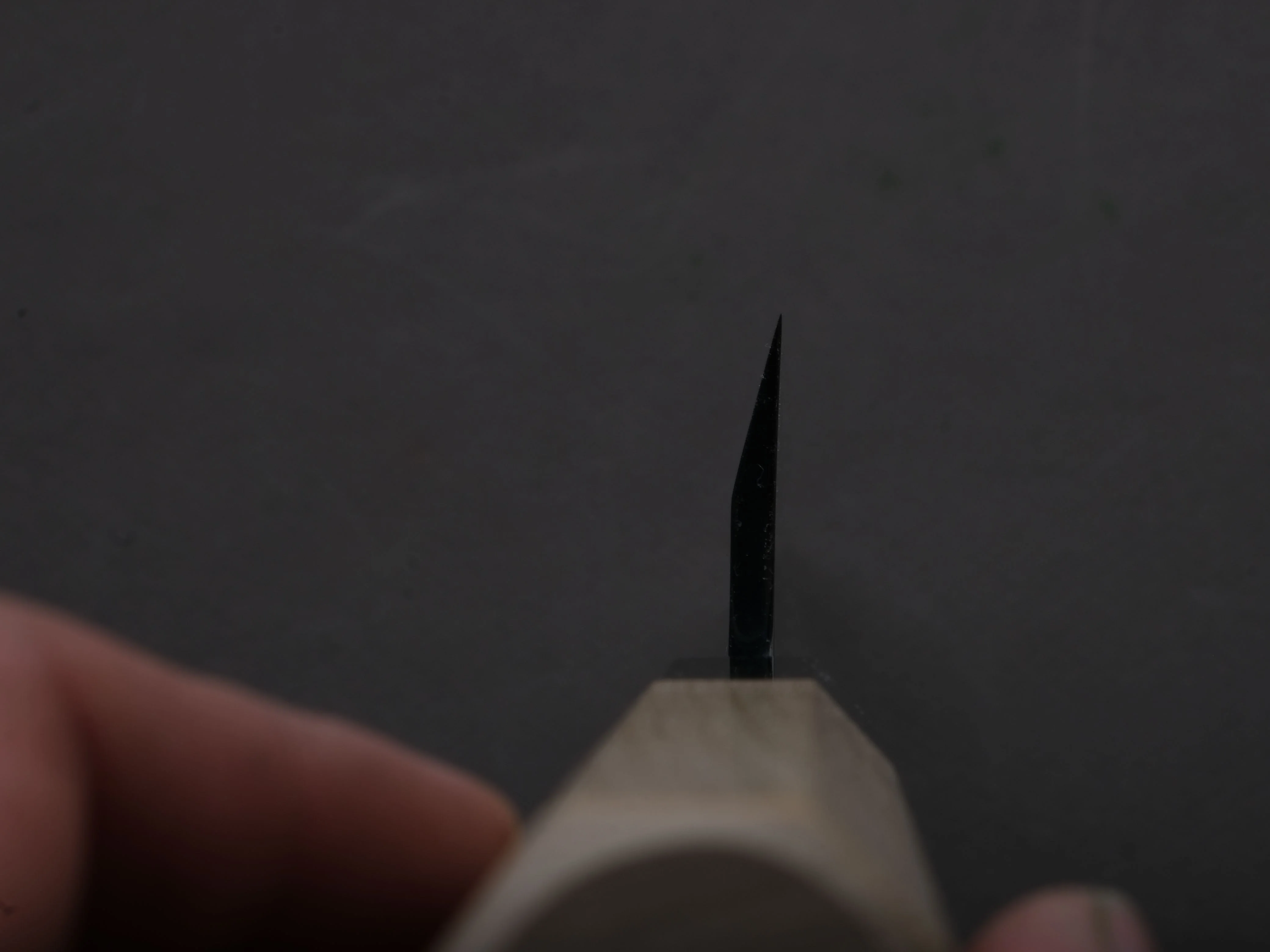 Hitohira - Togashi - White #1 - Tachi - Mioroshi Deba - 210mm - Ho Wood Handle - Saya - Image 7