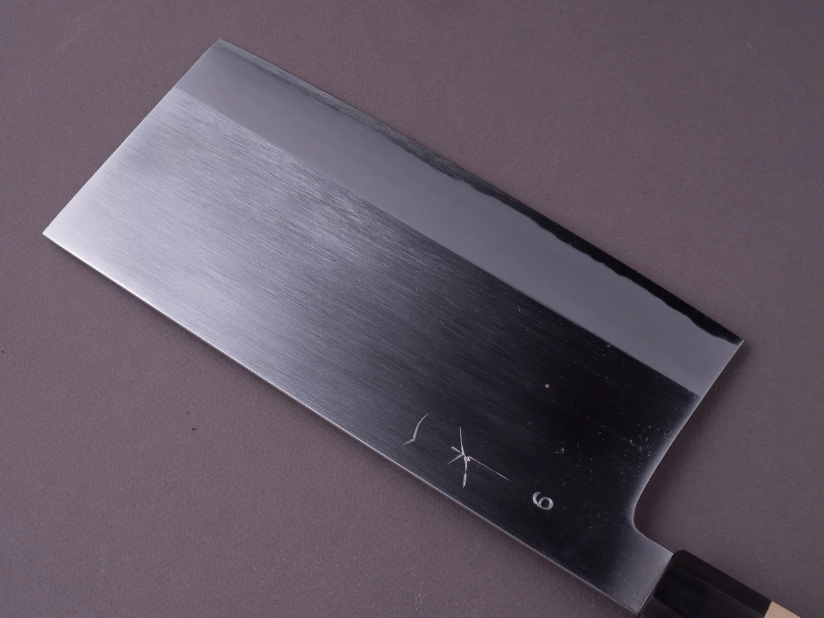 Hitohira - Togashi - White #2 - 220mm Chinese Cleaver - Ho Wood Handle - #6 - Image 4