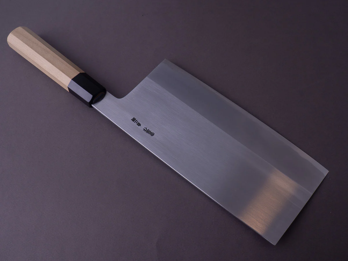 Hitohira - Togashi - White #2 - 220mm Chinese Cleaver - Ho Wood Handle - #7 - Image 4
