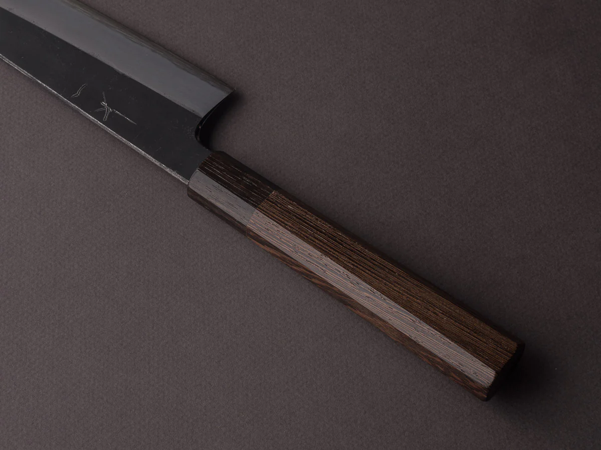 Hitohira - Togashi - White #2 - Kurouchi - 210mm Gyuto - Tagayasan Handle - Image 4