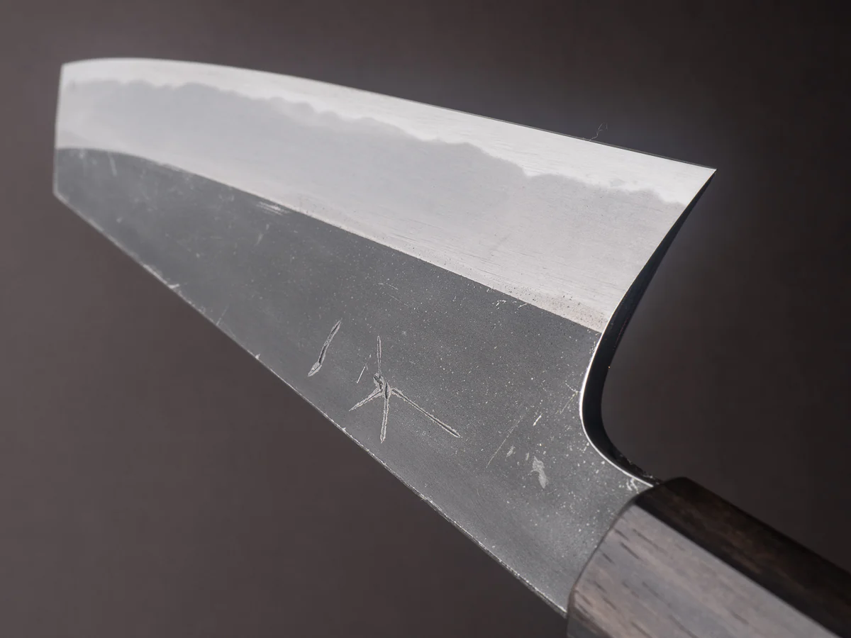 Hitohira - Togashi - White #2 - Kurouchi - 210mm Kiritsuke Gyuto - Tagayasan Handle - Image 10