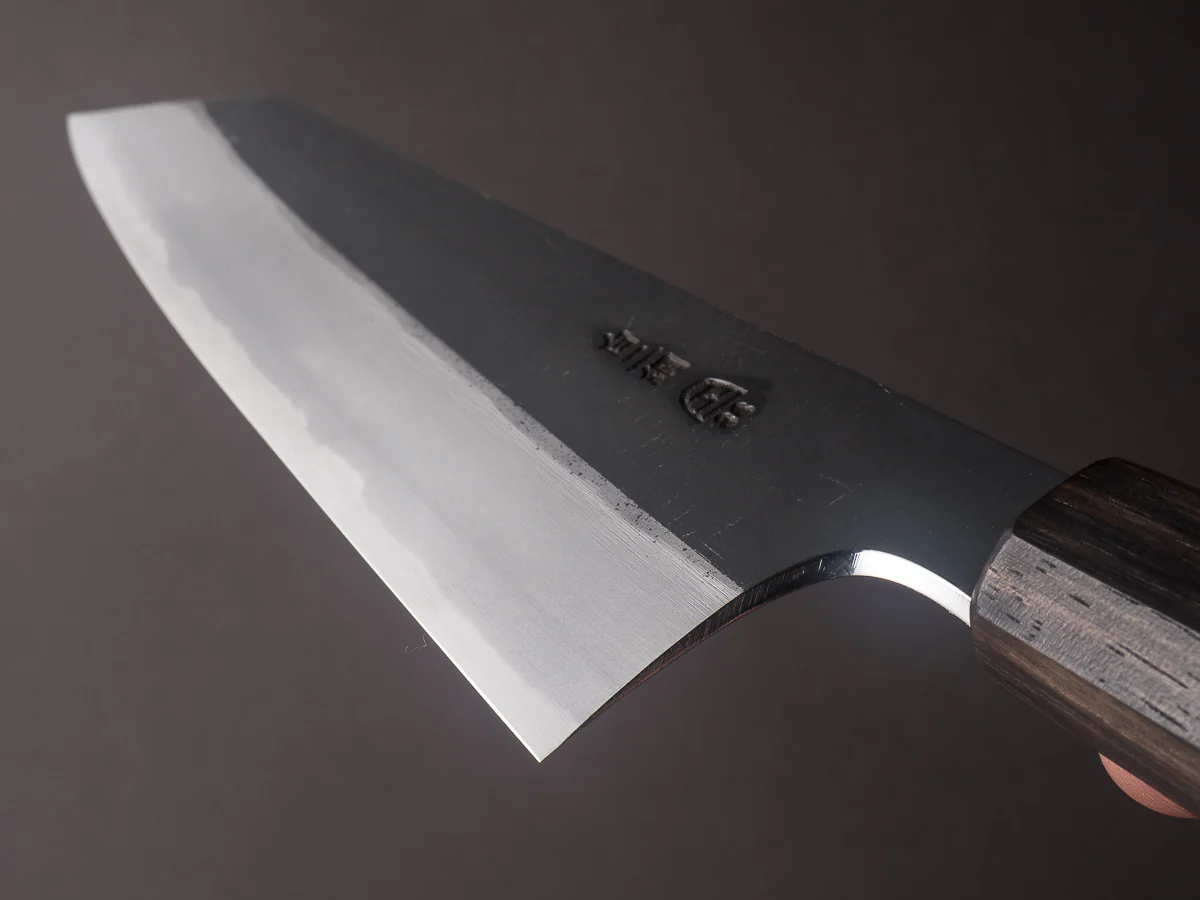 Hitohira - Togashi - White #2 - Kurouchi - 210mm Kiritsuke Gyuto - Tagayasan Handle - Image 11