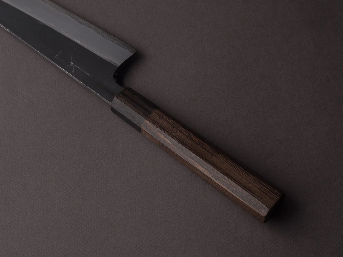 Hitohira - Togashi - White #2 - Kurouchi - 210mm Kiritsuke Gyuto - Tagayasan Handle - Image 4