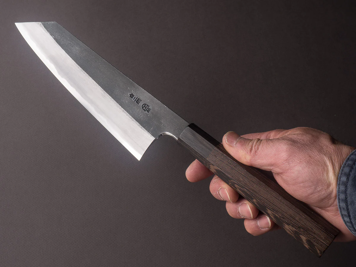 Hitohira - Togashi - White #2 - Kurouchi - 210mm Kiritsuke Gyuto - Tagayasan Handle - Image 6