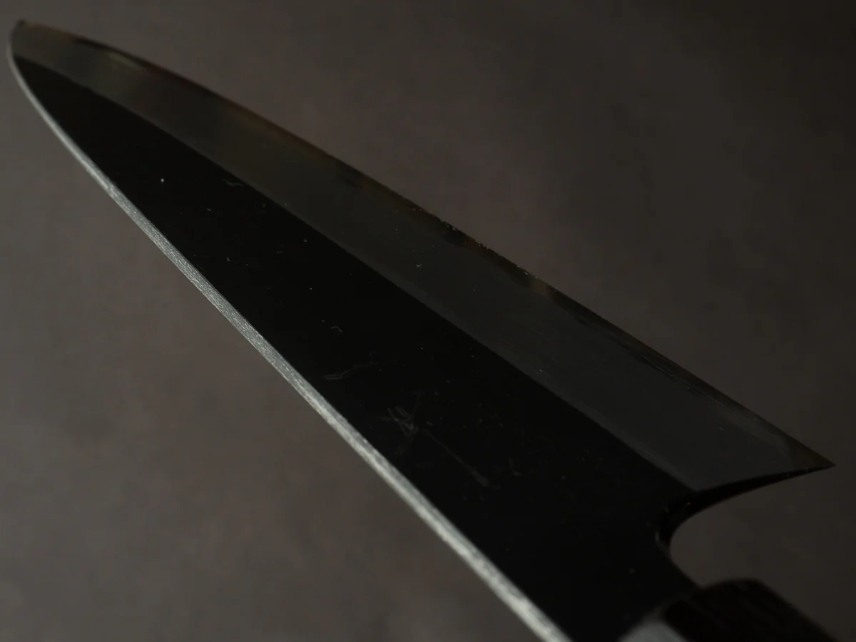 Hitohira - Togashi - White #2 - Kurouchi - 240mm Gyuto - Tagayasan Handle - Image 11
