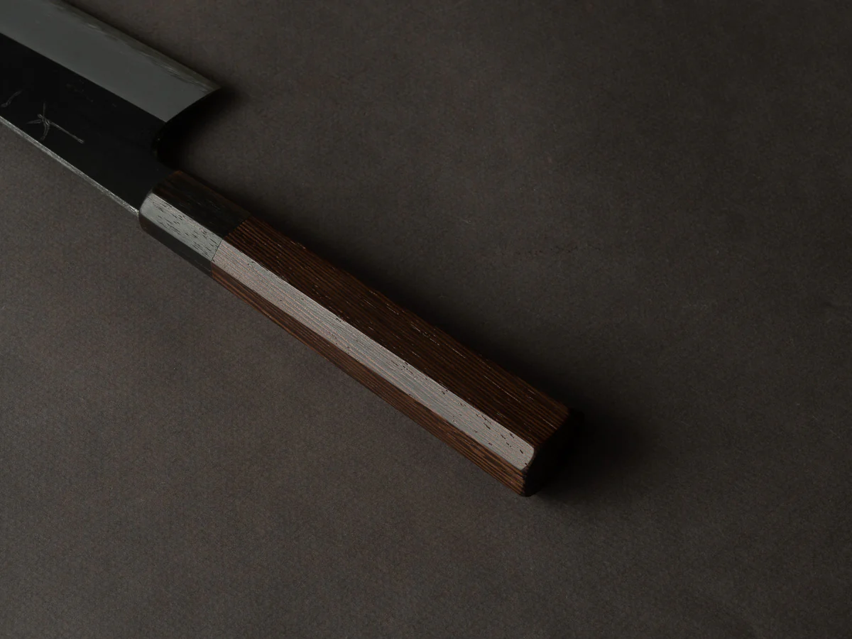 Hitohira - Togashi - White #2 - Kurouchi - Kiritsuke Gyuto - 240mm - Tagayasan Handle - Image 4
