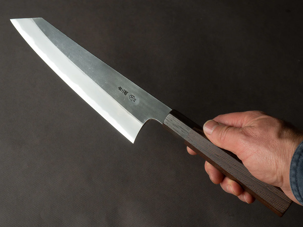 Hitohira - Togashi - White #2 - Kurouchi - Kiritsuke Gyuto - 240mm - Tagayasan Handle - Image 6