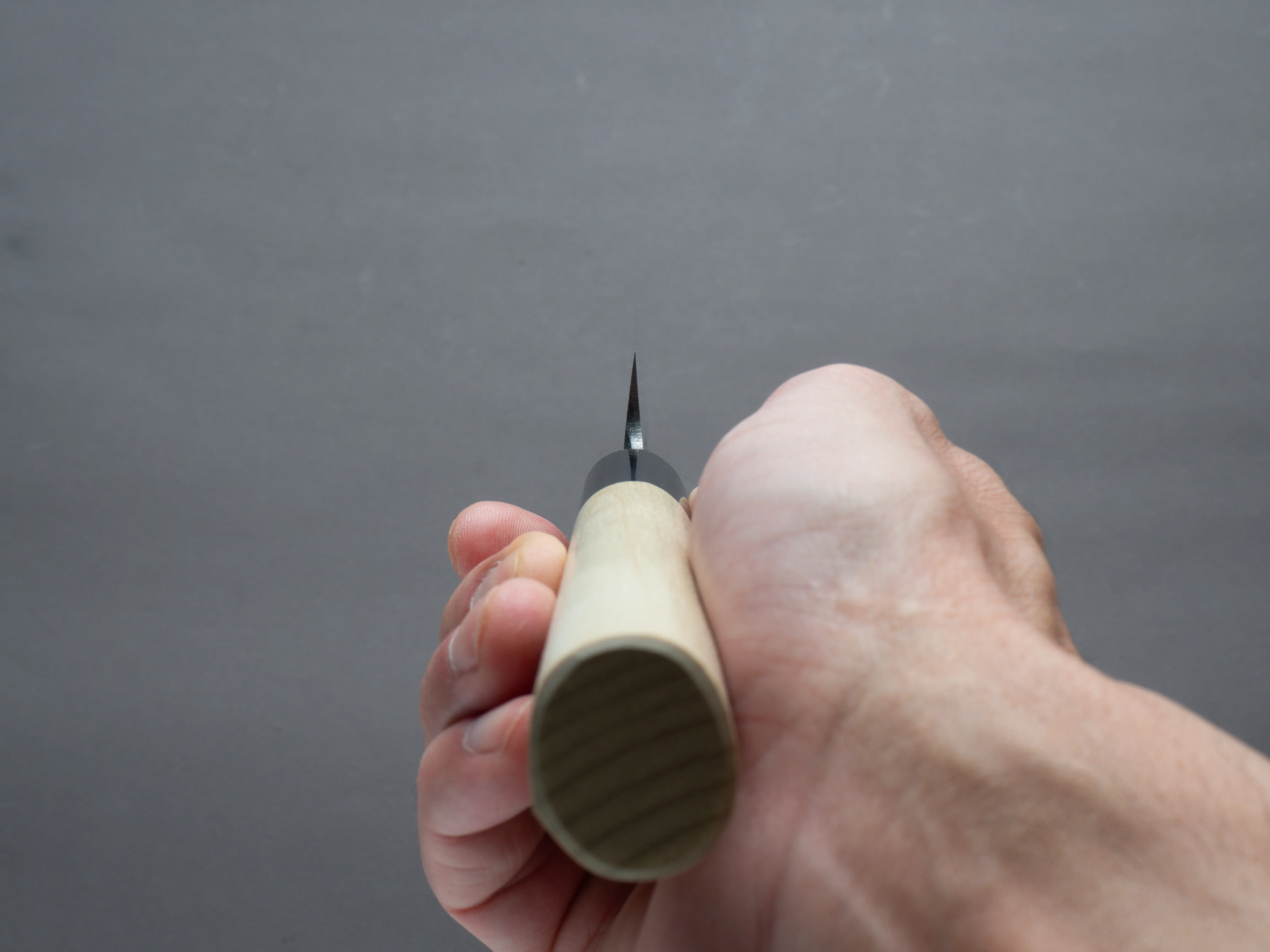 Hitohira - Togashi - White #2 - Yanagiba - 240mm - D-Shaped Magnolia Handle - Saya - Image 10