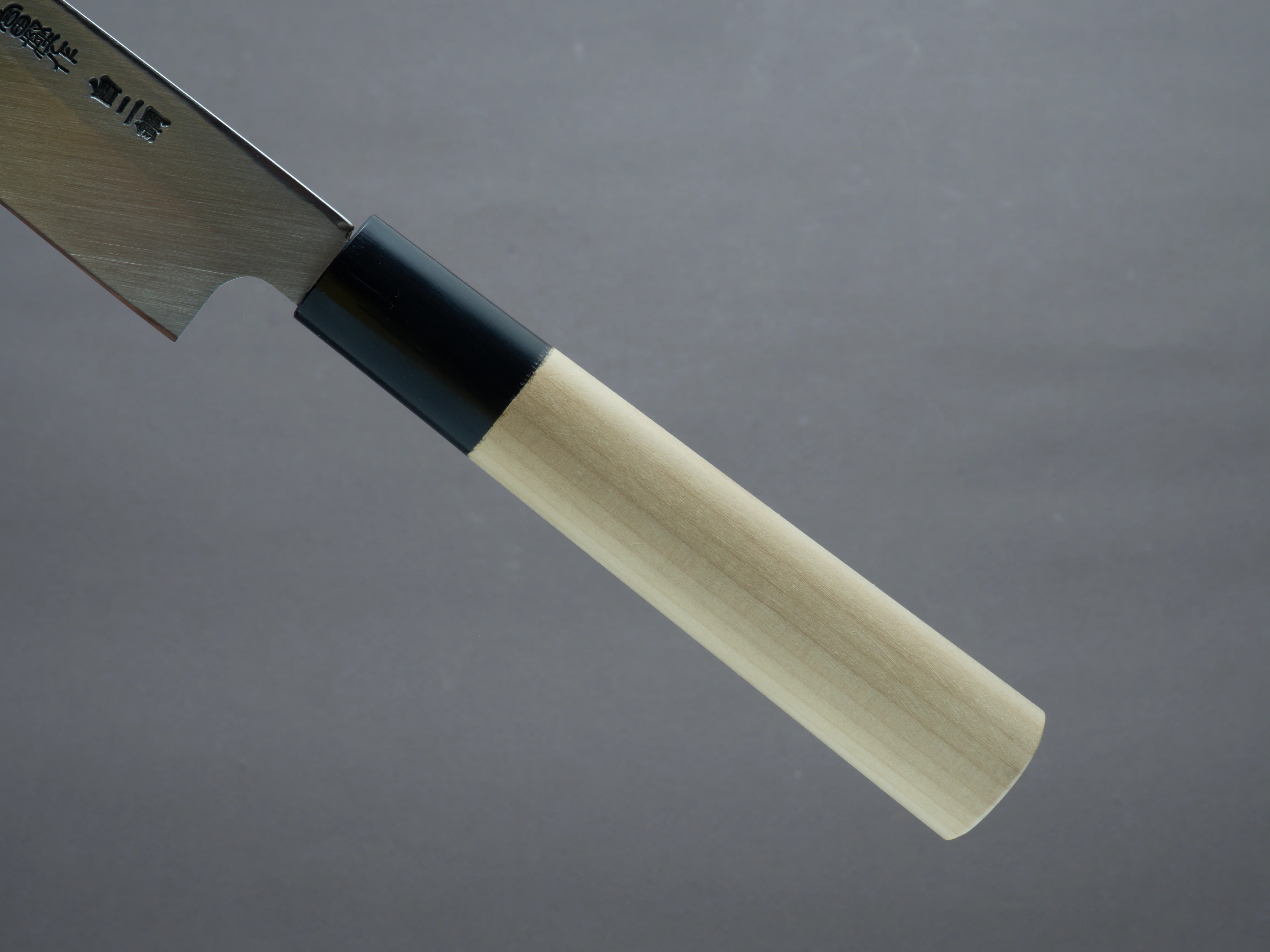 Hitohira - Togashi - White #2 - Yanagiba - 240mm - D-Shaped Magnolia Handle - Saya - Image 6