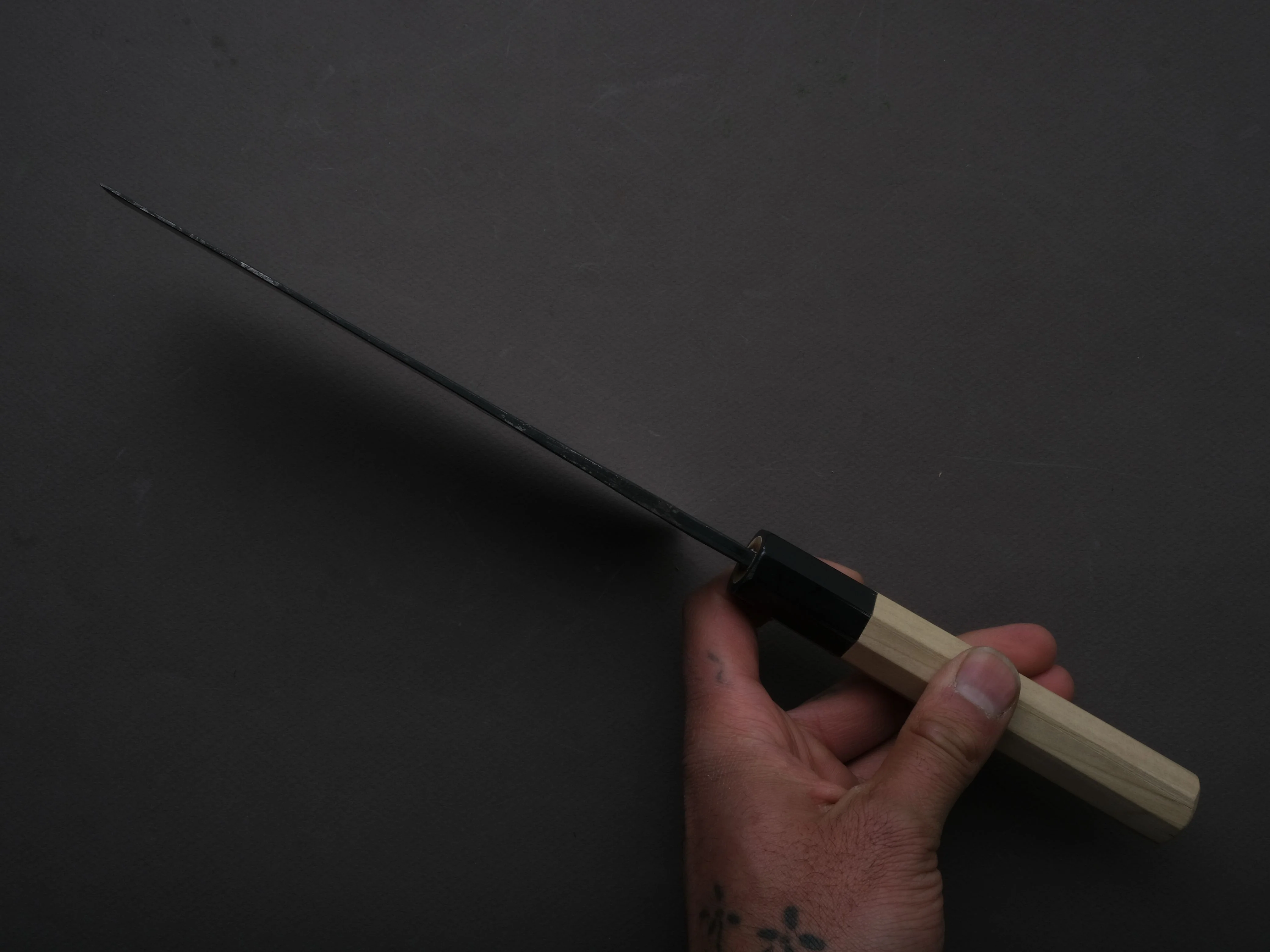 Hitohira - Tosa - Blue #2 - Kurouchi - 170mm -Nakiri - Magnolia Handle - Image 5