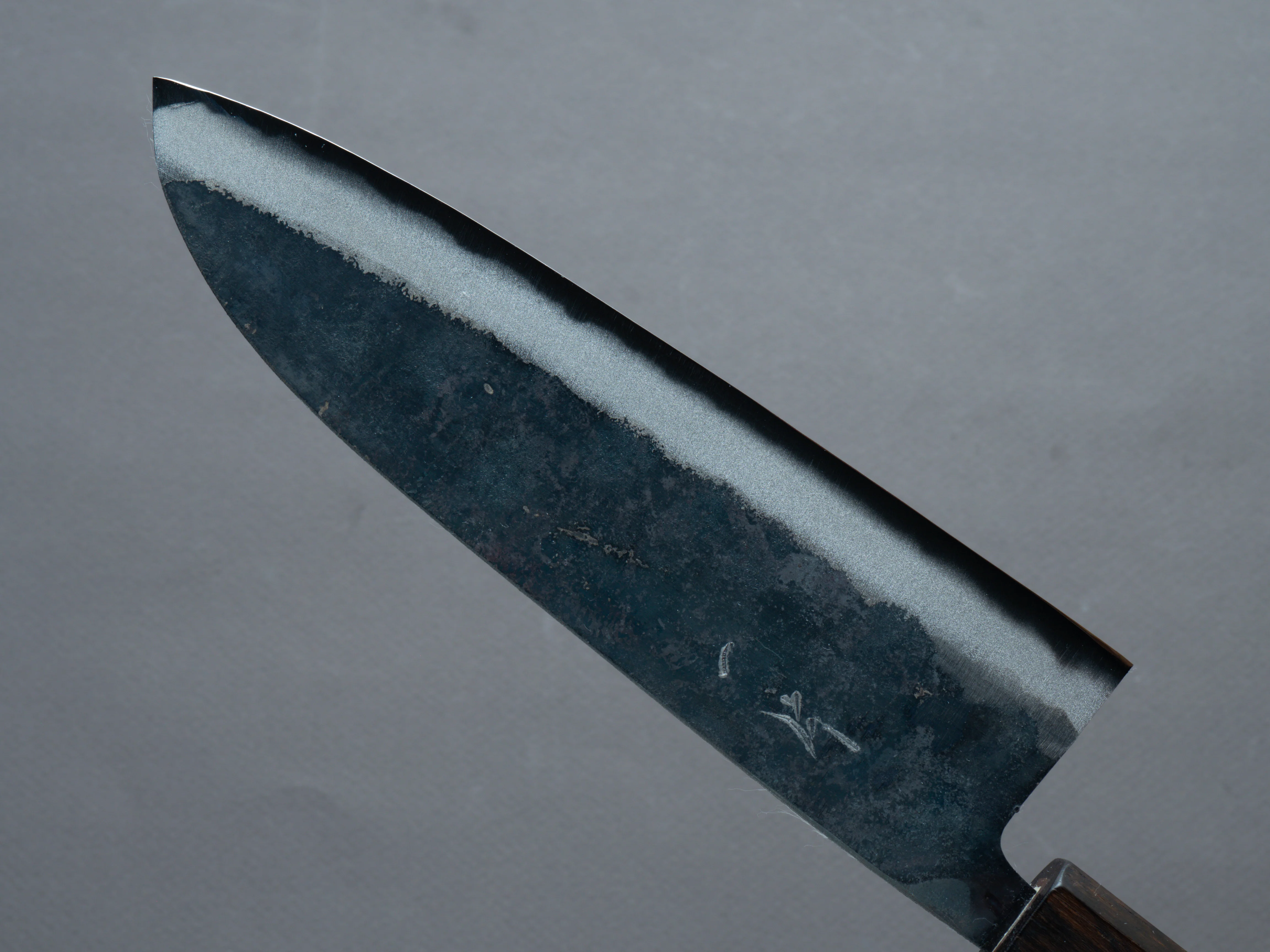 Hitohira - Tosa - White #2 - Kurouchi - Santoku - 165mm - Walnut Handle (Ziricote Ferrule) - Image 4