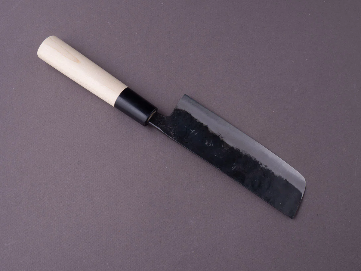 Hitohira - Tosa - White #2 Kurouchi - 135mm Nakiri - Magnolia Handle - Image 2