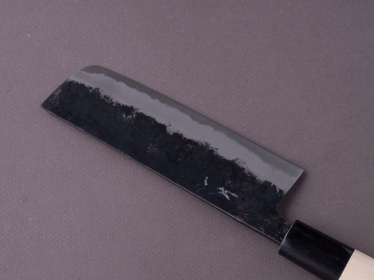 Hitohira - Tosa - White #2 Kurouchi - 135mm Nakiri - Magnolia Handle - Image 3