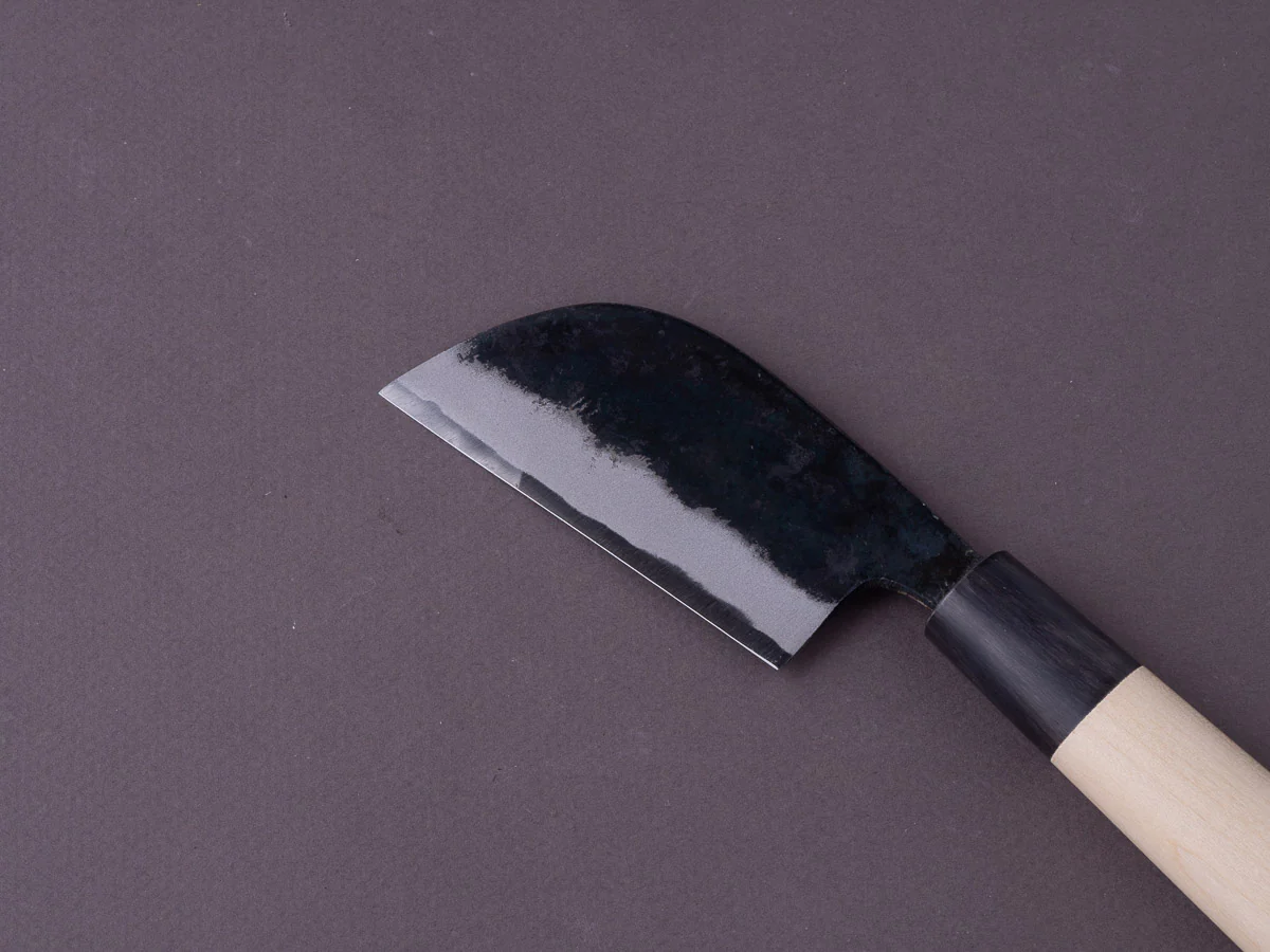Hitohira - Tosa - White #2 Kurouchi - 80mm Japanese "Paring" Knife - Magnolia Handle - Image 4